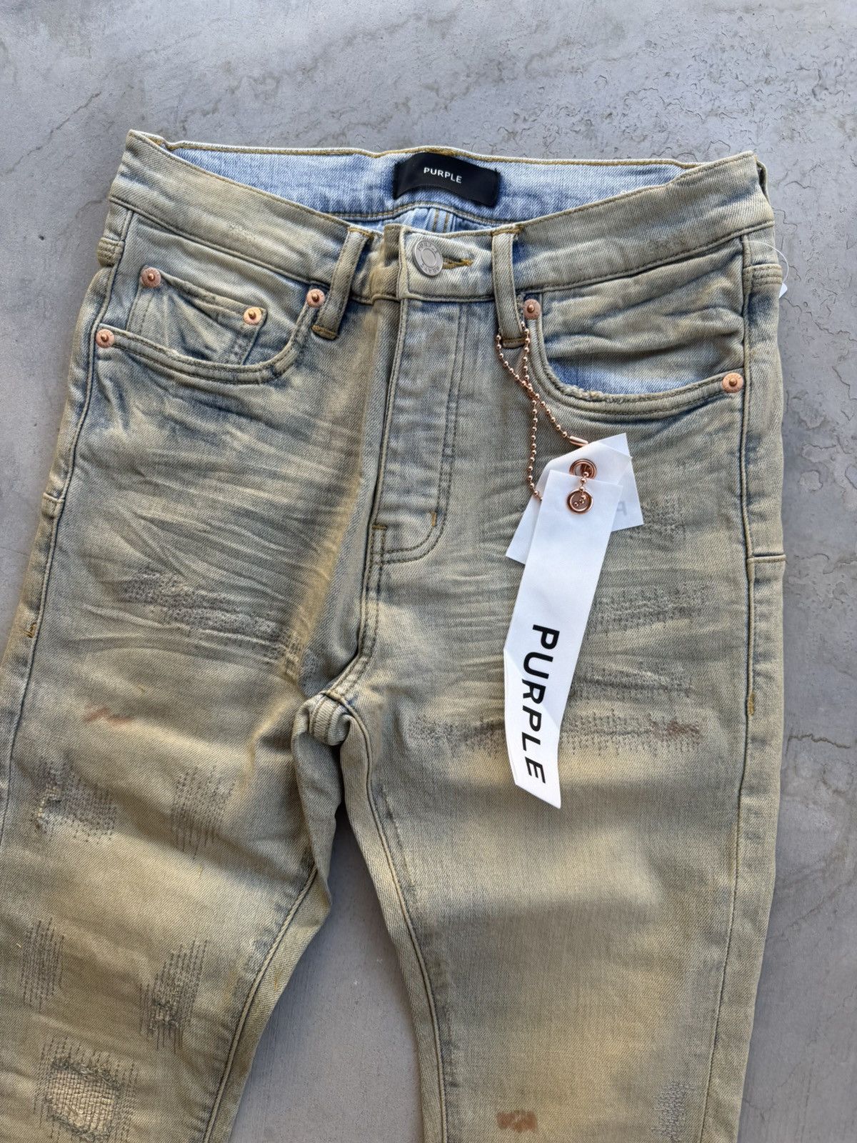 Purple Brand Purple Brand P001 Superlight Oil Repair Jeans Light 28 Waist Size US 28 / EU 44 - 3 Thumbnail