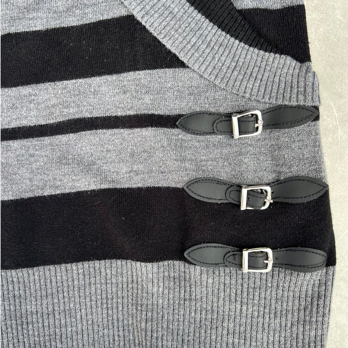 Other 2000s Vintage Knit Striped Say What Top -M Size ONE SIZE - 2 Thumbnail