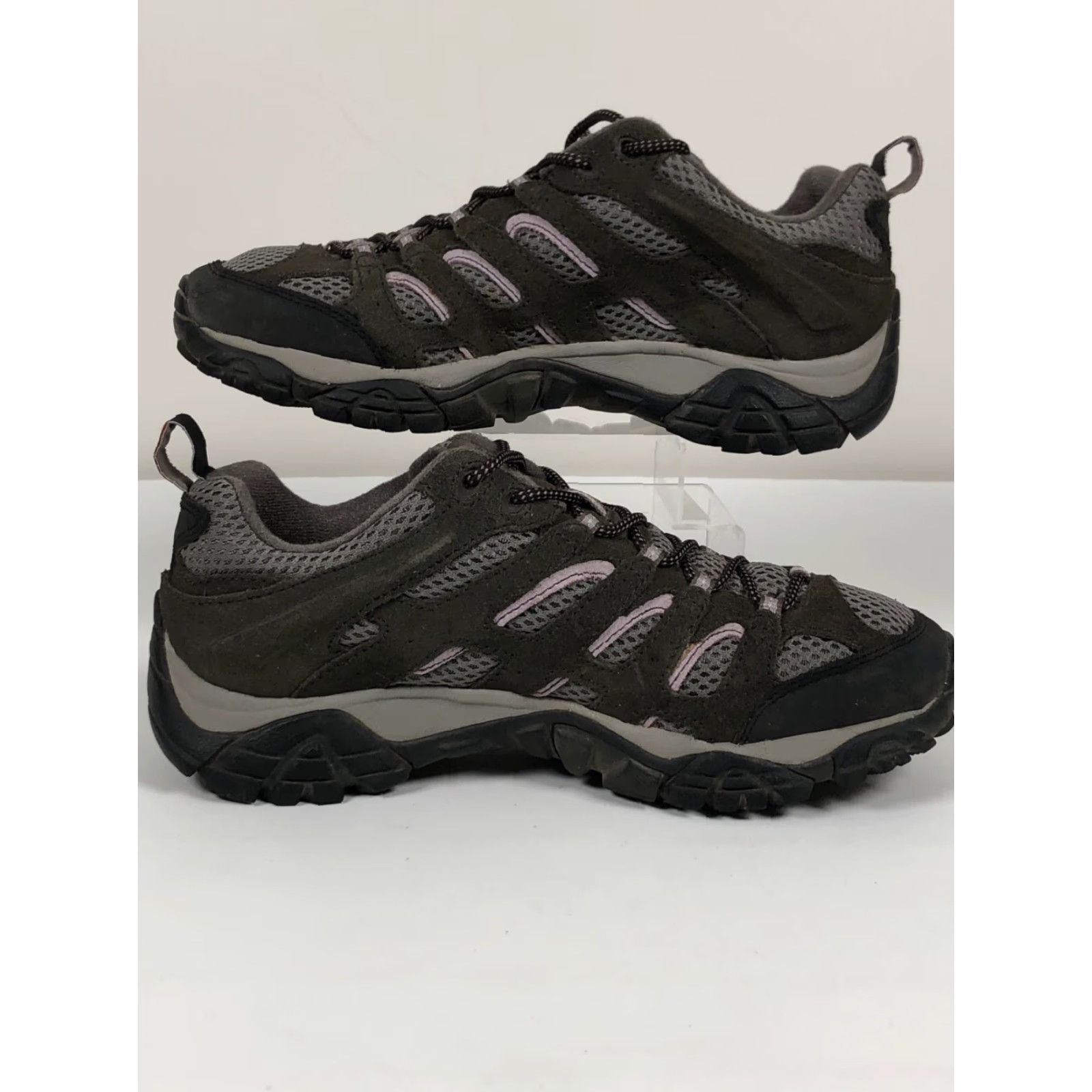Merrell Merrell Womens Sneaker - All Out Continuum Leather Low Top 9.5 Gray Vibram Sole Hiking Shoes Size US 10 / IT 40 - 5 Thumbnail