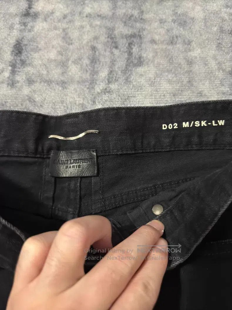 Saint Laurent Paris Saint Laurent Paris Black Demon Claw Basic Straight Denim Size US 29 - 7 Thumbnail