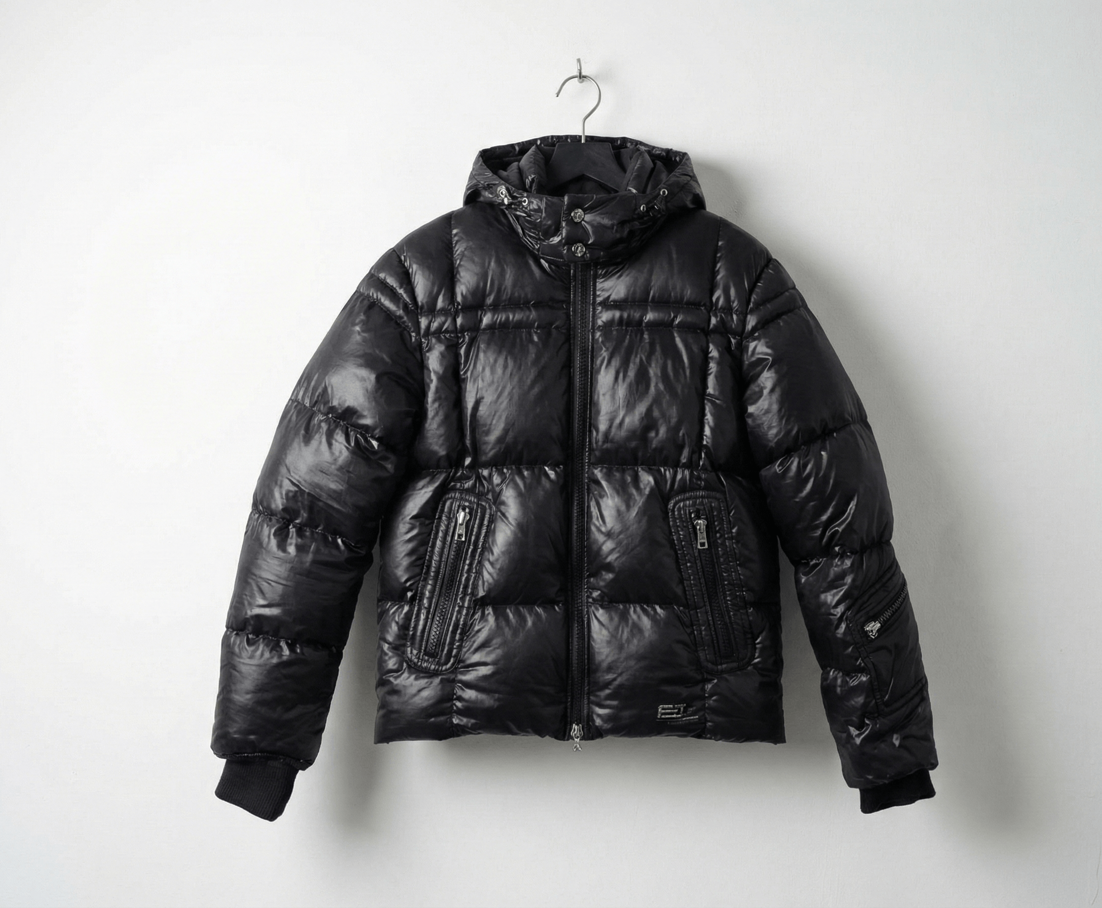 J.Lindeberg J.Lindeberg Down Jacket Men L Black Puffer Nylon Hooded Size US L / EU 52-54 / 3 - 1 Thumbnail