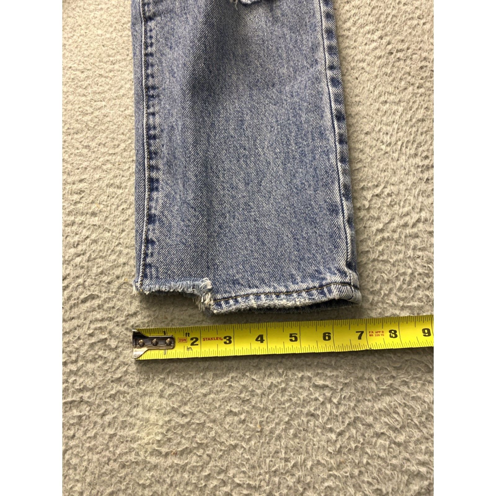 Pacsun PACSun High Rise Baggy Jeans Distressed Jeans 28x25 Blue Womens Jeans Wide-Leg 5-Pocket Distressed PacSun Jessie Size 28" / US 6 / IT 42 - 5 Thumbnail
