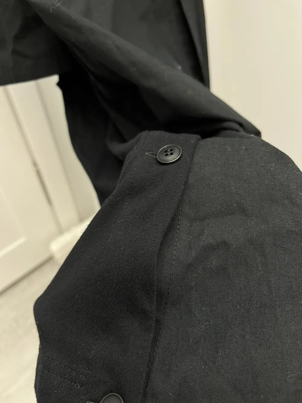 Japanese Brand Yohji Yamamoto B Line Long Light Button Up Coat Jacket Size US S / EU 44-46 / 1 - 6 Thumbnail