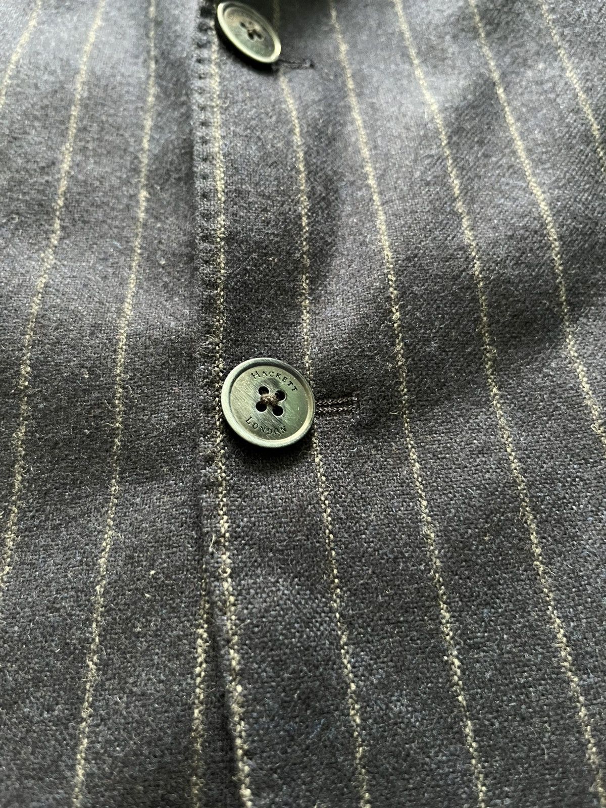 Hackett Hackett London Pinstripes Wool Men's Blazer Jacket Size 46R - 5 Thumbnail