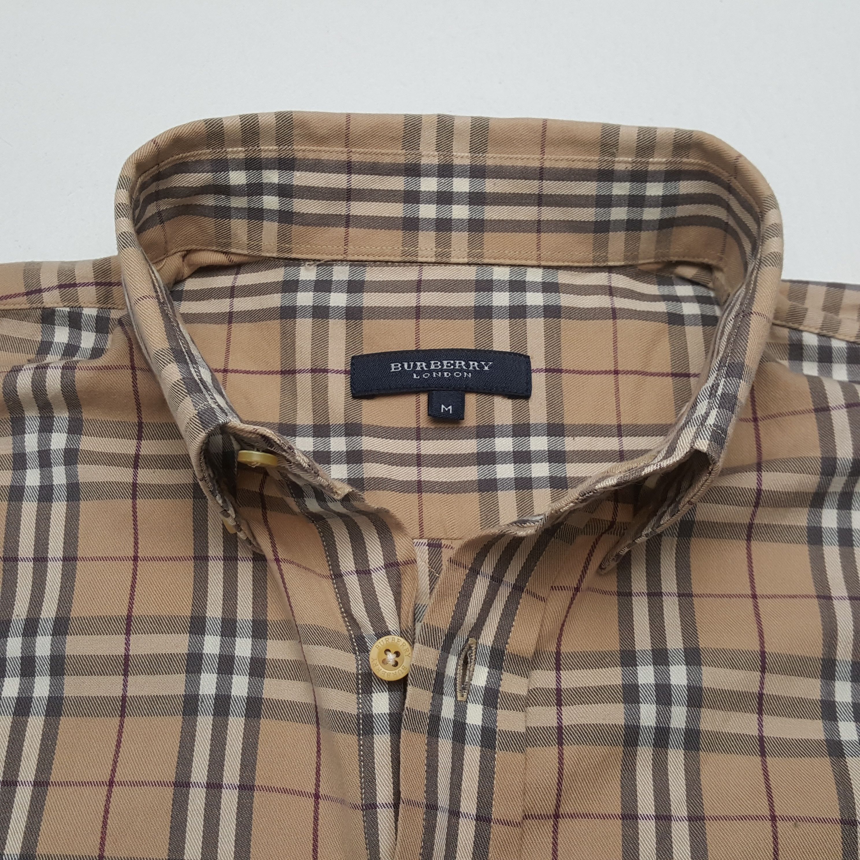 Burberry Vintage Burberry London Nova Check Style Shirt C319N26 Size US M / EU 48-50 / 2 - 4 Thumbnail