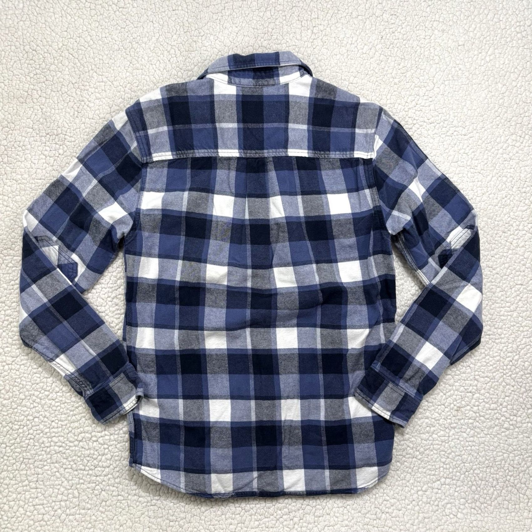 Roots Roots Button-Up Shirt Mens Size S Blue Plaid Flannel Cotton Pocket Long Sleeve Button-Down Size US S / EU 44-46 / 1 - 4 Thumbnail