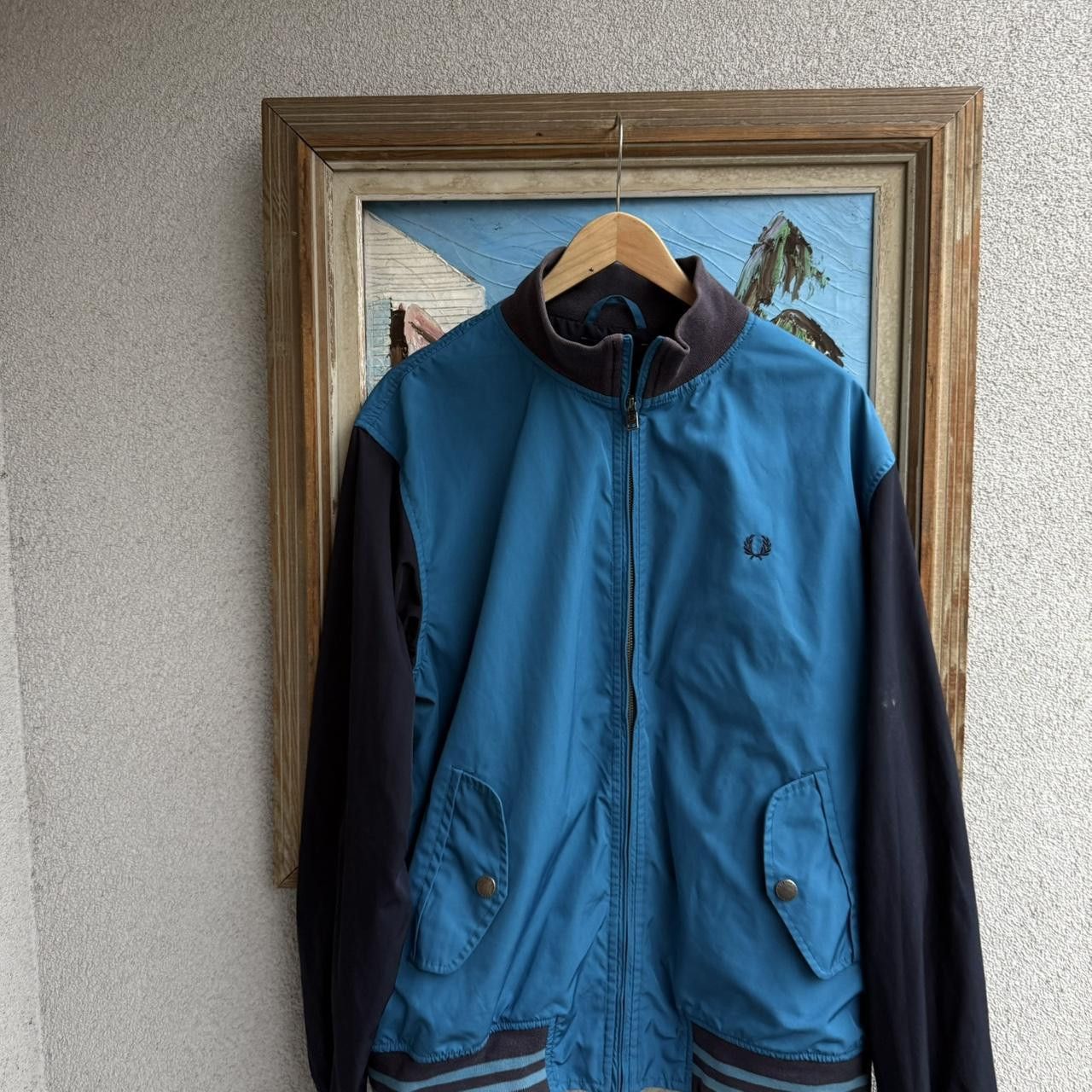 Fred Perry Fred Perry Black Blue Bomber Jacket Casual Size US M / EU 48-50 / 2 - 3 Thumbnail