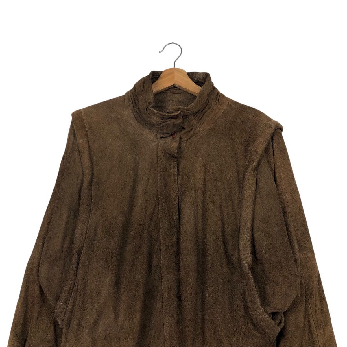 Genuine Leather 📌Vintage Fly Bomber Jacket Leather Danna Issey Miyake Size US M / EU 48-50 / 2 - 4 Thumbnail