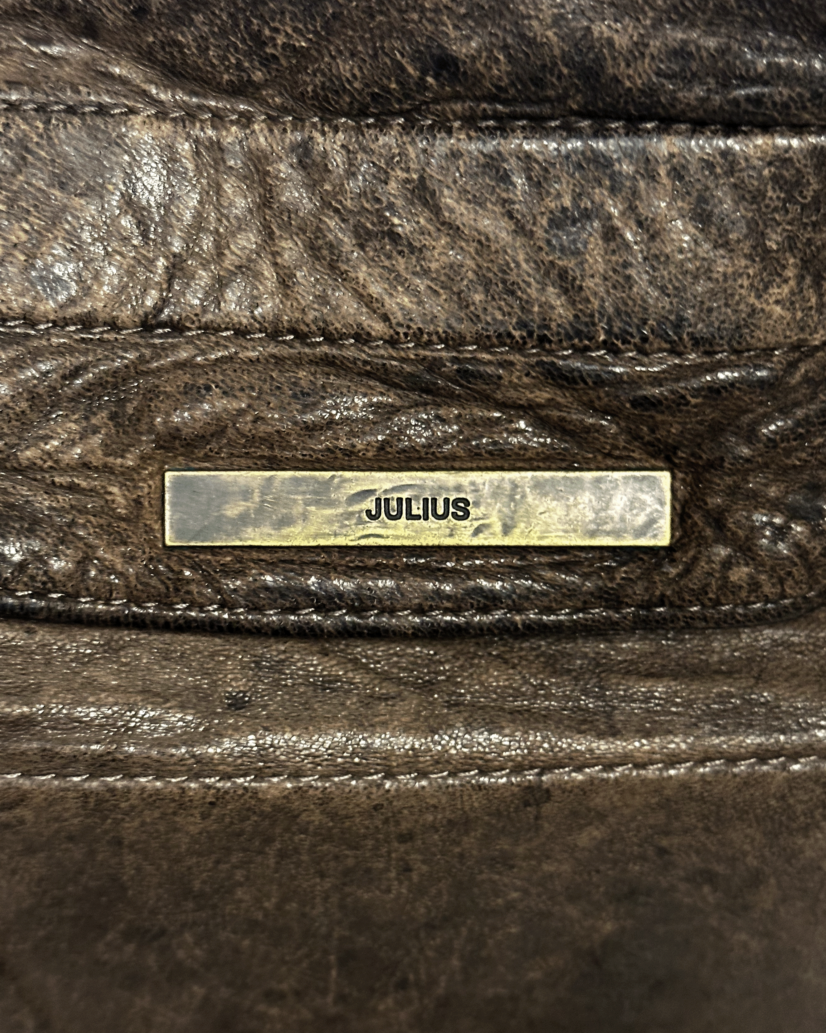 Julius Julius Leather Gas Mask Crossbody Messenger Bag Size ONE SIZE - 6 Thumbnail