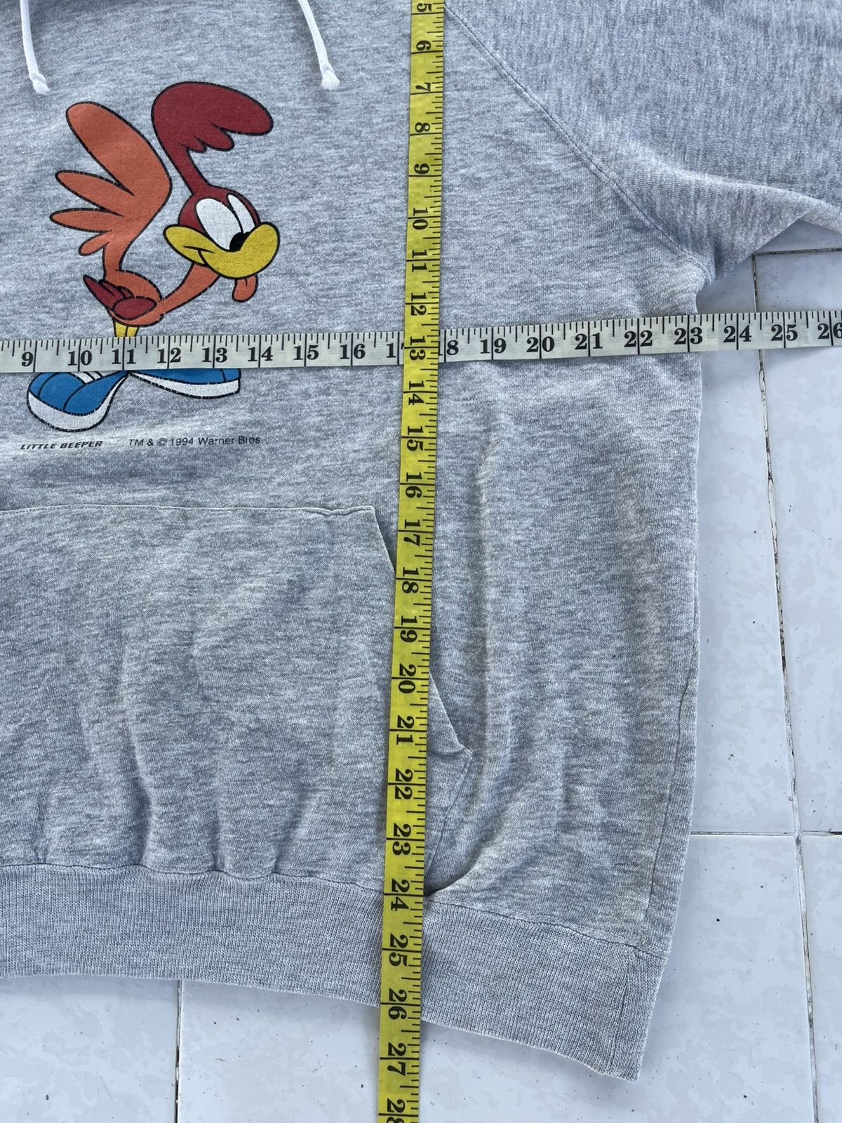 Warner Bros Vintage 90's Little Beeper 1994 Warner Bros Tiny Toon Hoodie Size US L / EU 52-54 / 3 - 13 Thumbnail