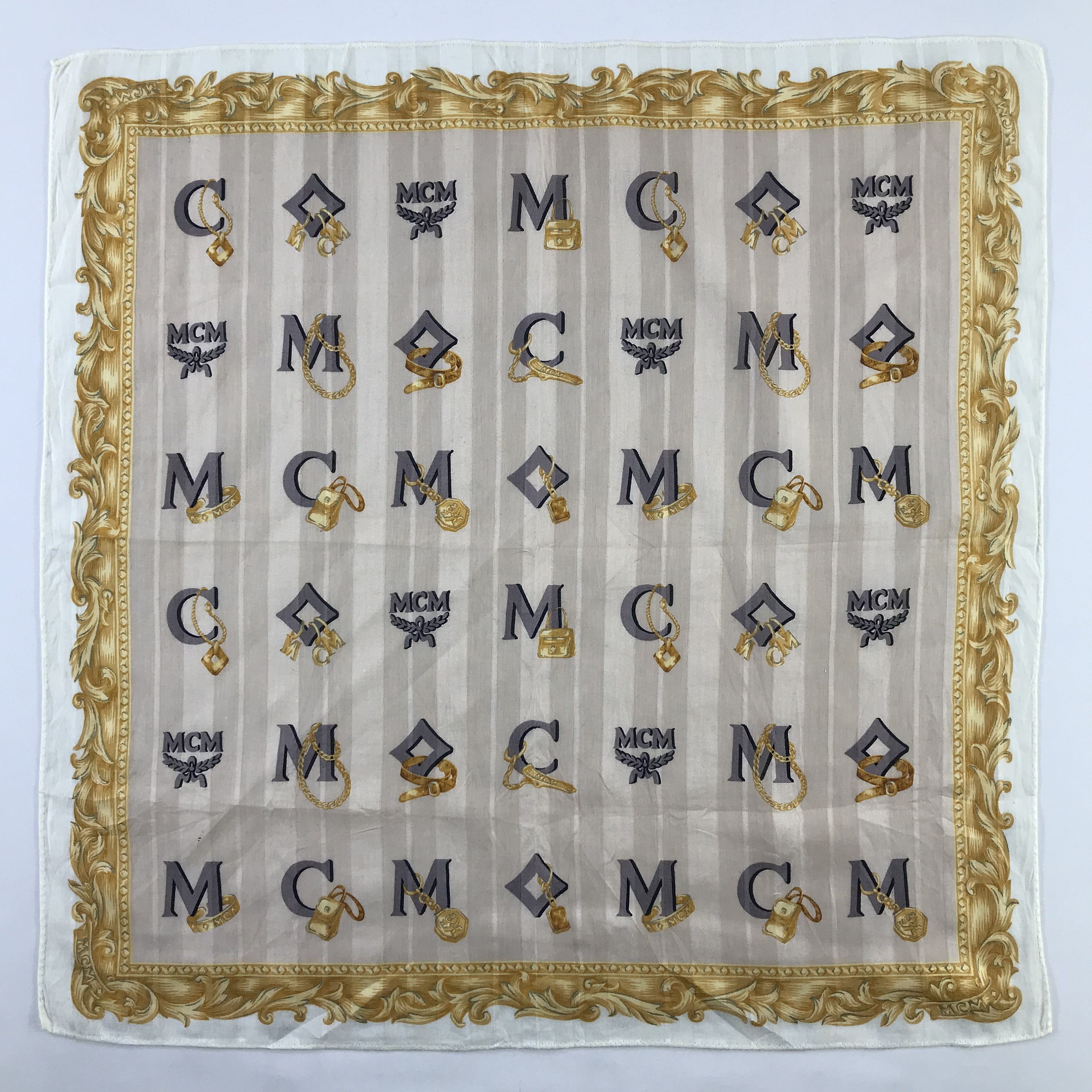 MCM × Vintage MCM Bandana / Handkerchief / Neckerchief - S1186 Size ONE SIZE - 1 Thumbnail