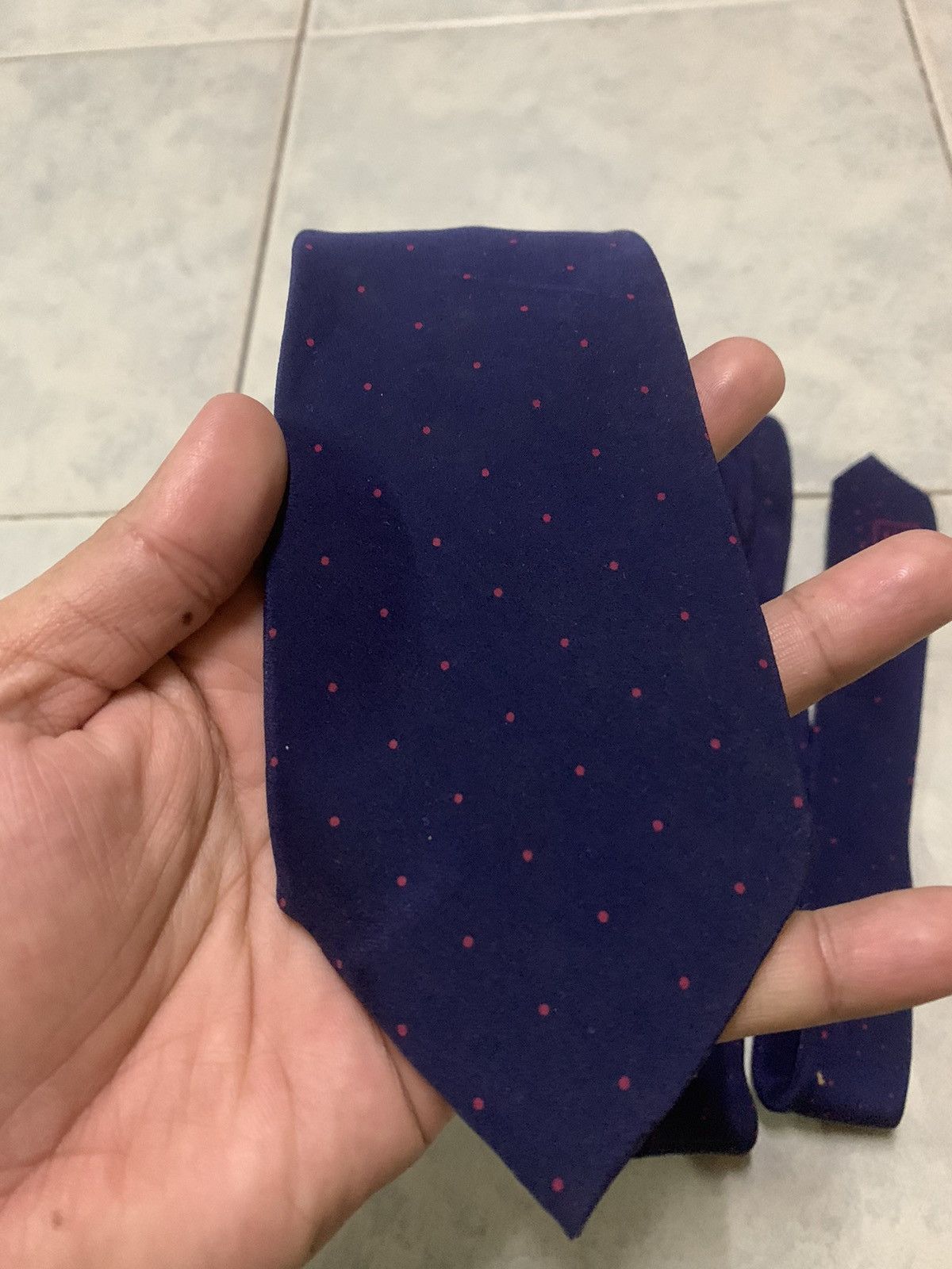 Issey Miyake Vintage Issey Miyaki Neck Tie Pure Silk Luxury Size ONE SIZE - 6 Thumbnail