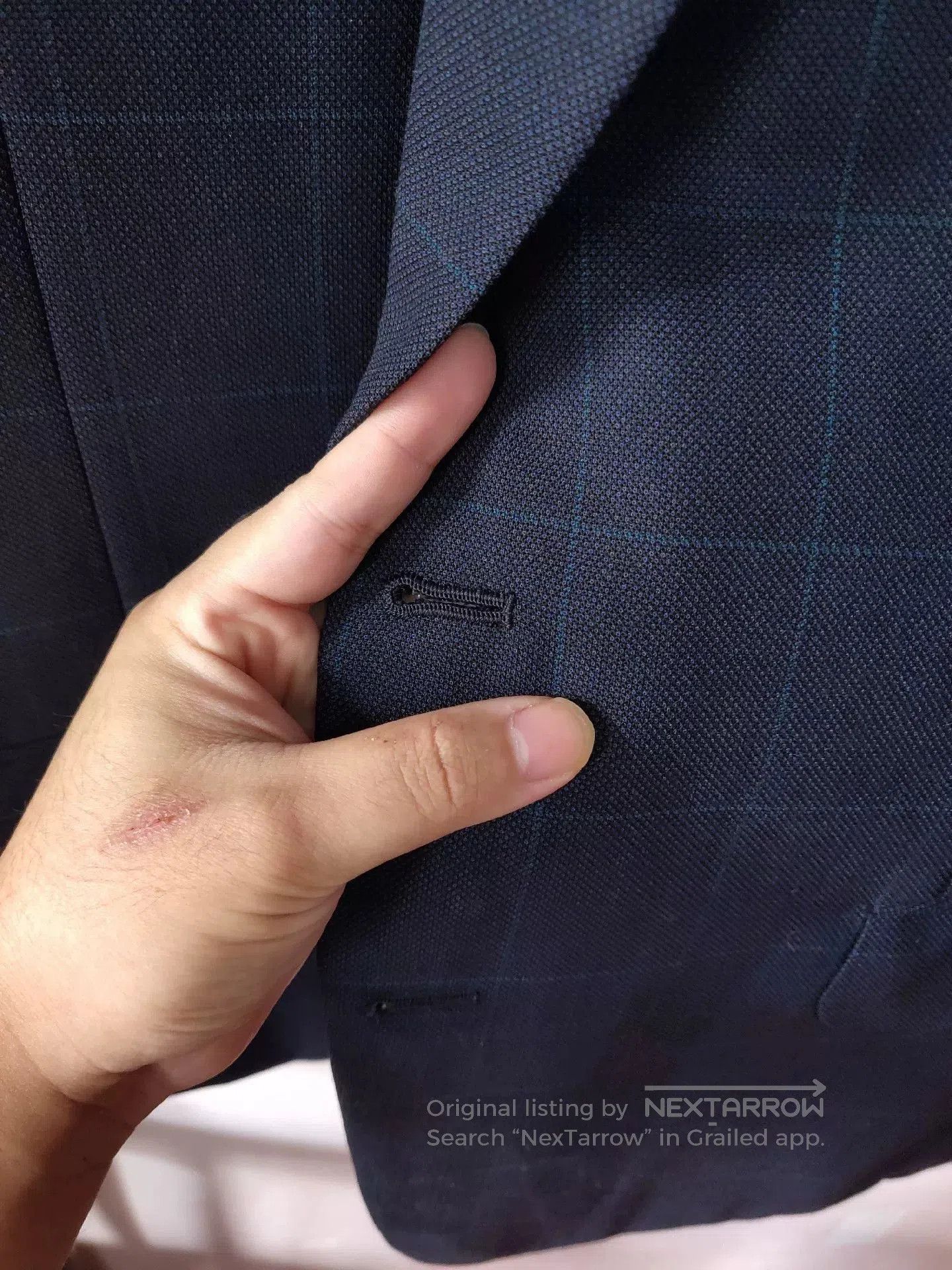 Japanese Brand Custom British Wool Suit by H. Lesser. Size US L / EU 52-54 / 3 - 5 Thumbnail