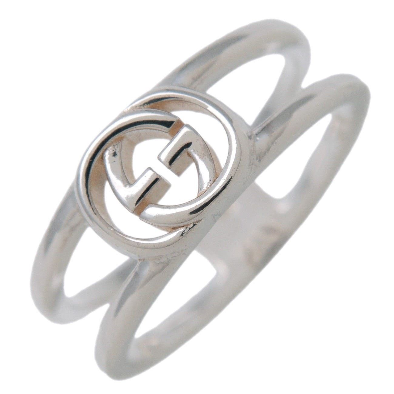 Gucci Gucci Interlocking G Open Band Sterling Silver Ring Size ONE SIZE - 1 Thumbnail