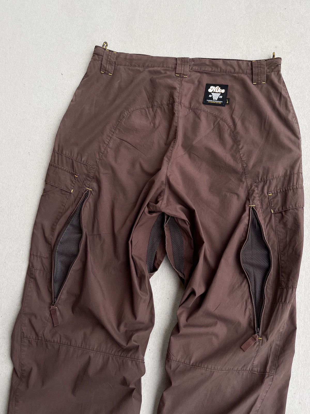 Nike Vtg Nike 1972 Liga oficial do pais wide leg cargo pants Size US 36 / EU 52 - 5 Thumbnail