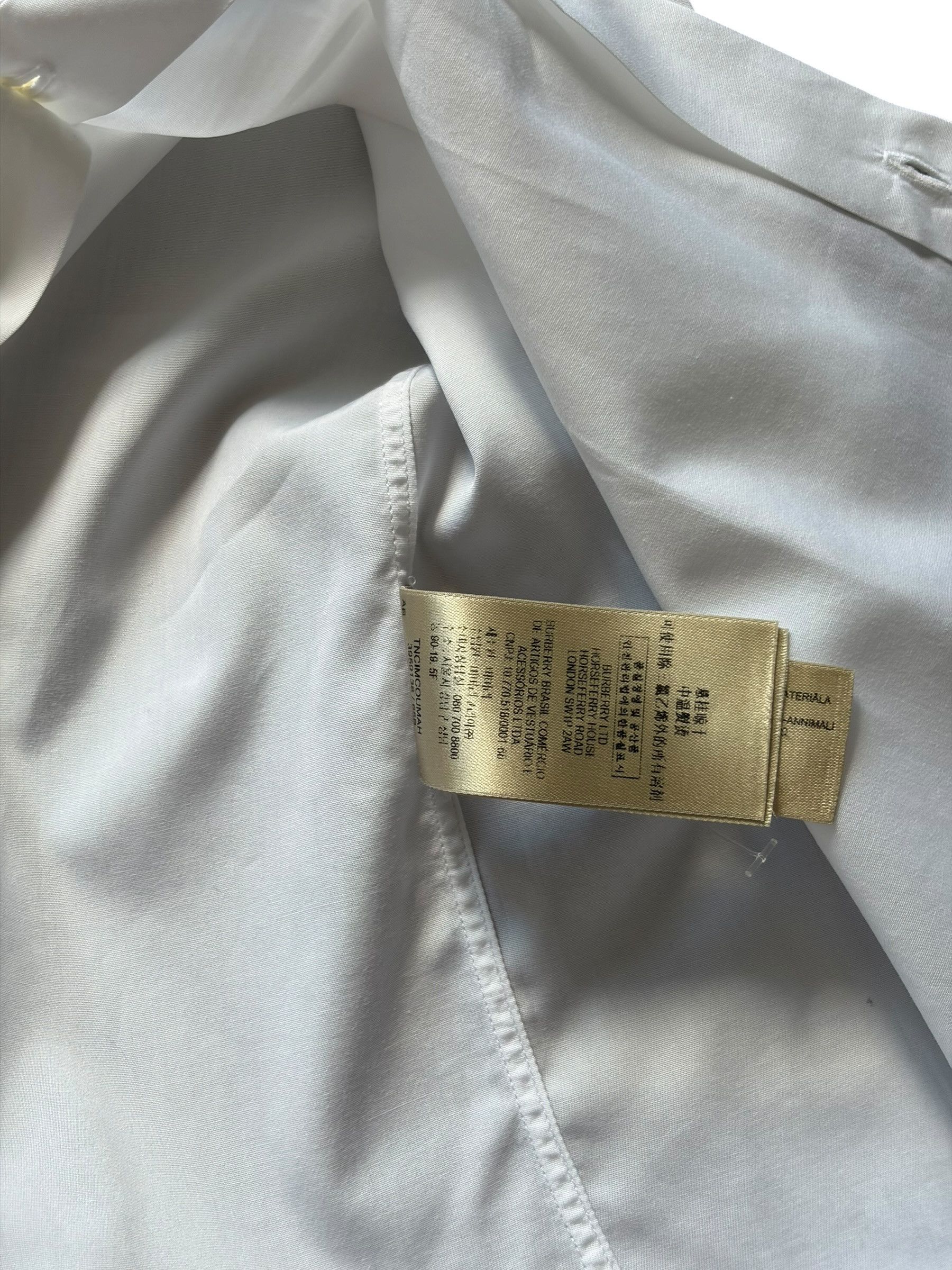 Burberry Burberry White Button Up Shirt Mens Modern Fit 15 1/2 - 39 Size US M / EU 48-50 / 2 - 8 Thumbnail