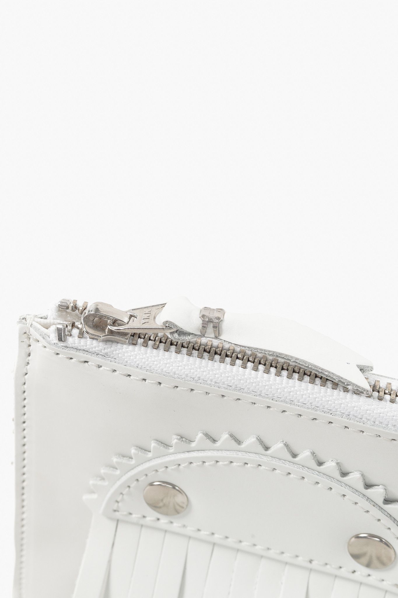 Comme des Garcons Comme des Garcons White Fringe Leather Wallet Size ONE SIZE - 5 Thumbnail