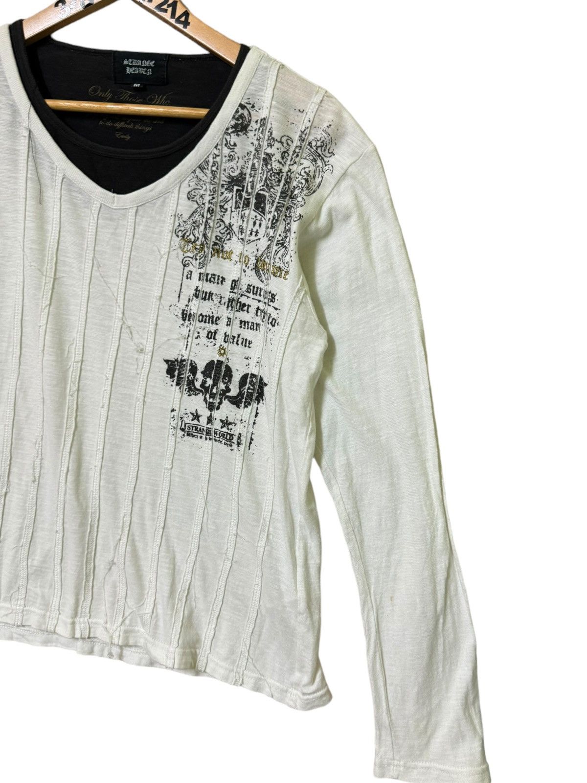 Affliction Strange World Punk Revel Art Quotes Poem Long Sleeves Size US M / EU 48-50 / 2 - 5 Thumbnail