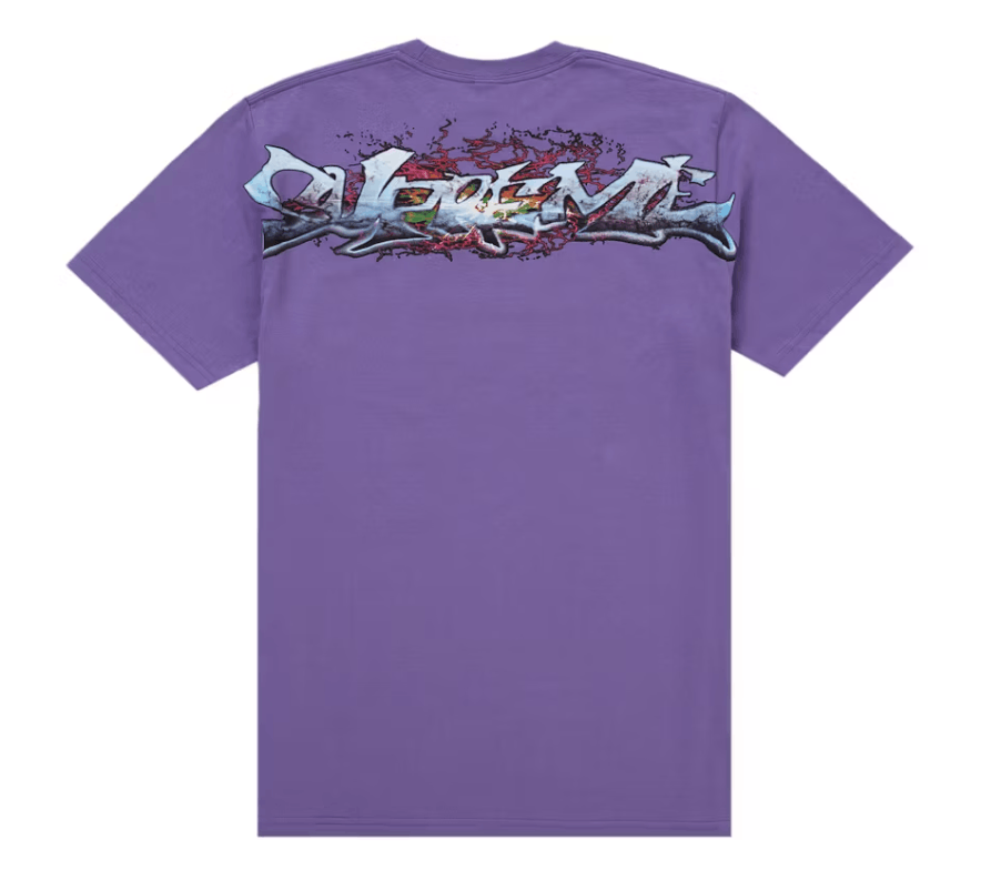 Supreme Supreme Tag Tee Purple Size M Size US M / EU 48-50 / 2 - 2 Thumbnail