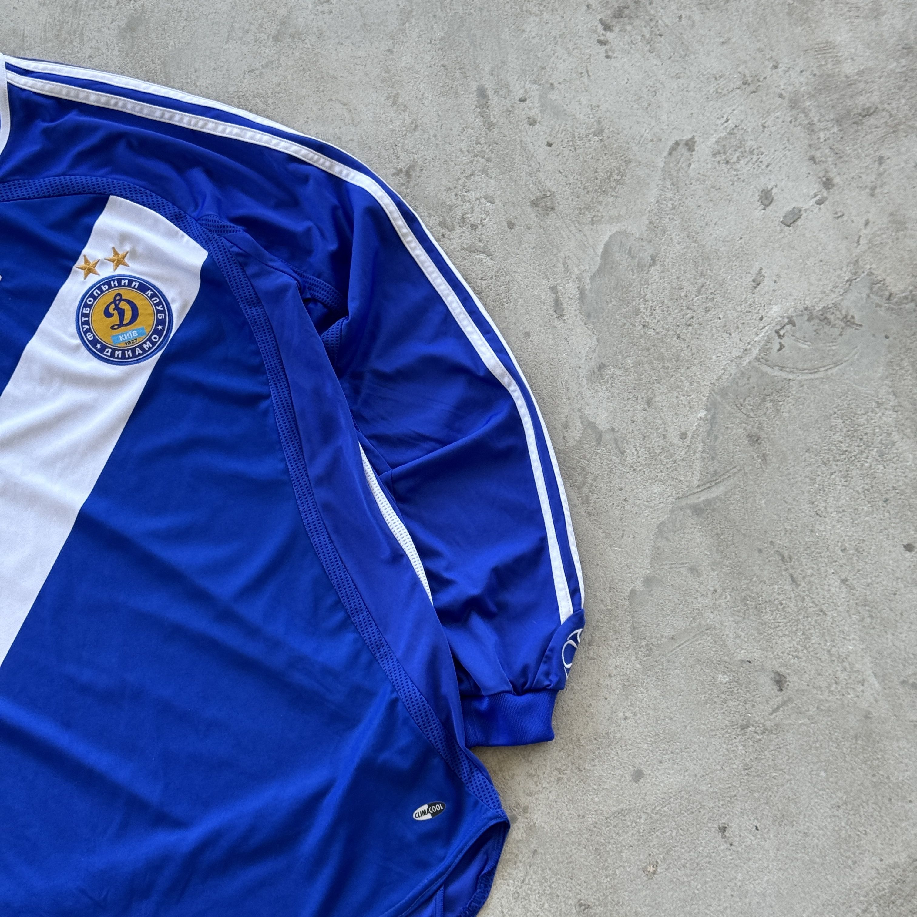 Adidas Vintage Adidas Dynamo Kyiv Long Sleeve Soccer Jersey Blue M Size US M / EU 48-50 / 2 - 2 Thumbnail
