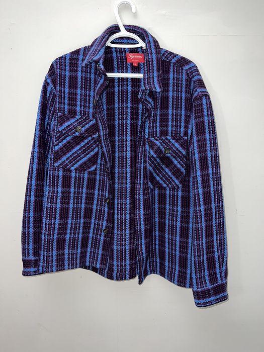 Supreme Heavy Flannel Shirt (Dark Plum) | Grailed