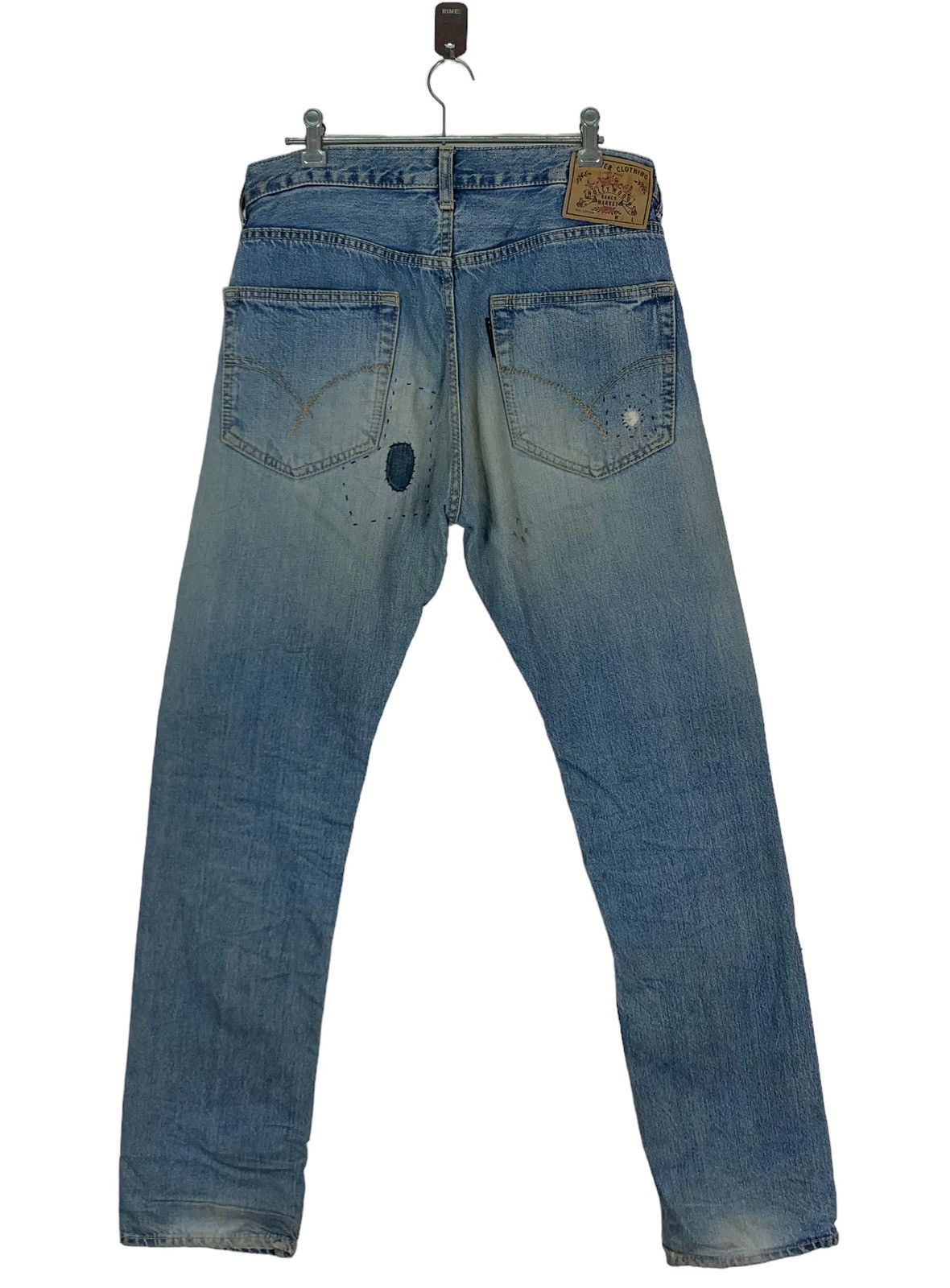 Blue Blue Japan VINTAGE HOLLYWOOD RANCH MARKET DISTRESSED BORO JEANS Size US 31 - 7 Thumbnail