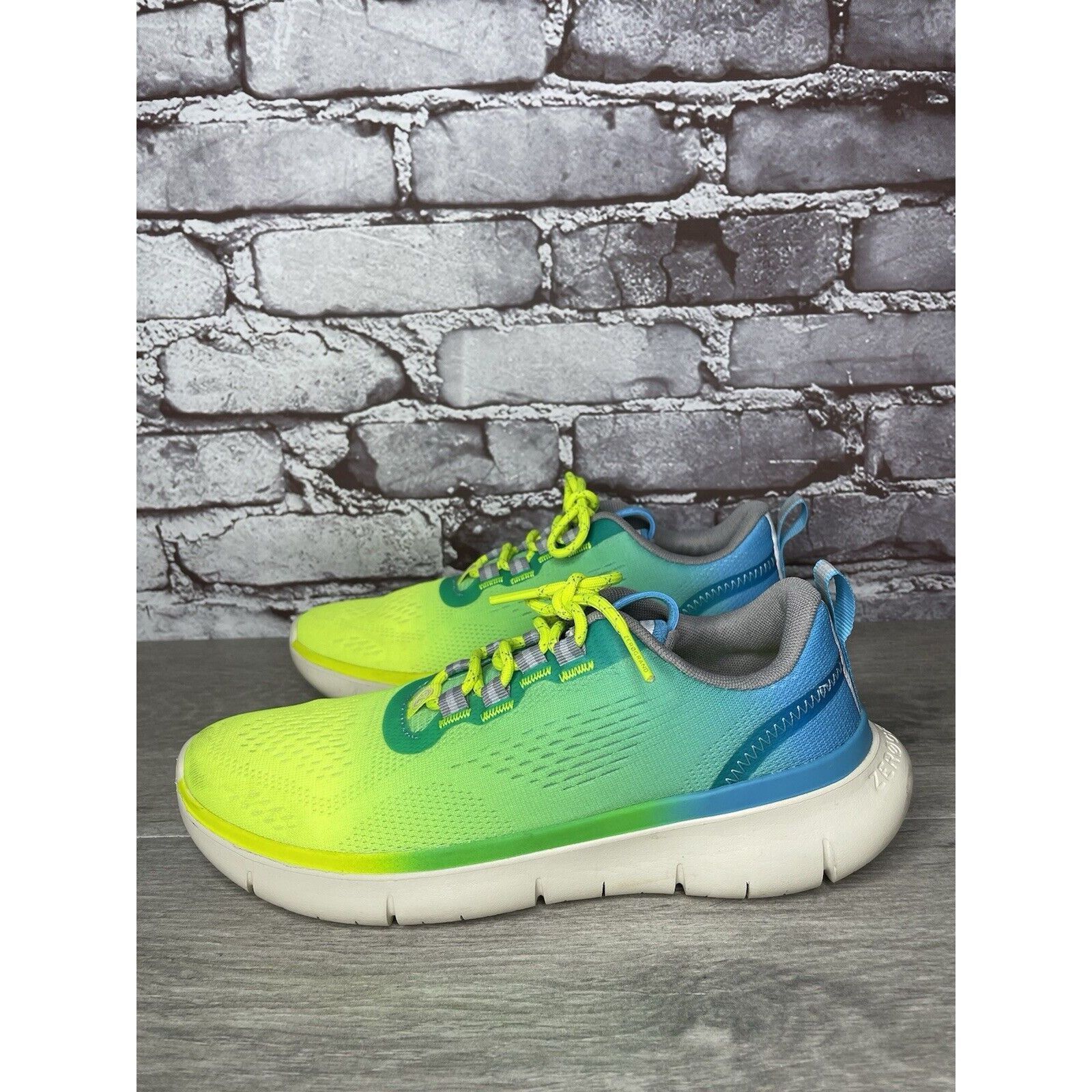 Cole Haan Cole Haan Zero Grand 212850 Journey Blue Yellow Synthetic Sh Size US 7.5 / IT 37.5 - 1 Thumbnail