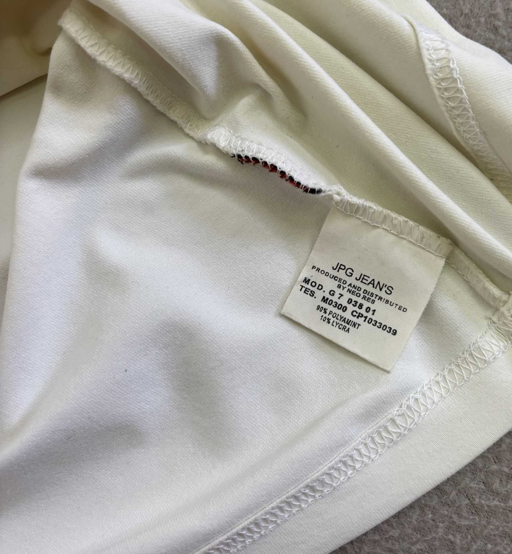 Jean Paul Gaultier Jean Paul Gaultier Jean's T-shirt White Small JPG Jeans Size US S / EU 44-46 / 1 - 15 Thumbnail