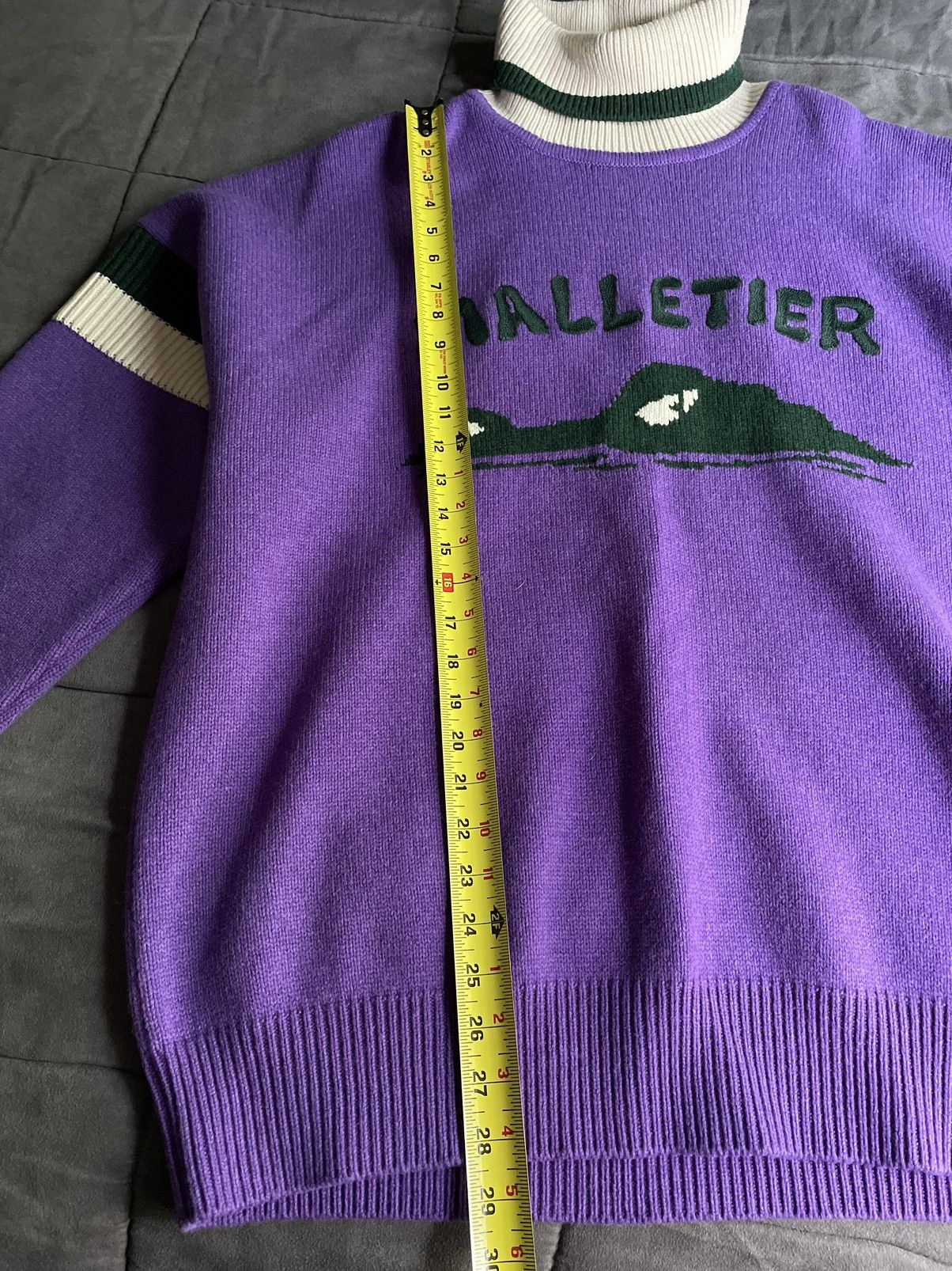 Louis Vuitton Louis Vuitton Purple Malletier Rollneck Pullover Size US XL / EU 56 / 4 - 10 Thumbnail
