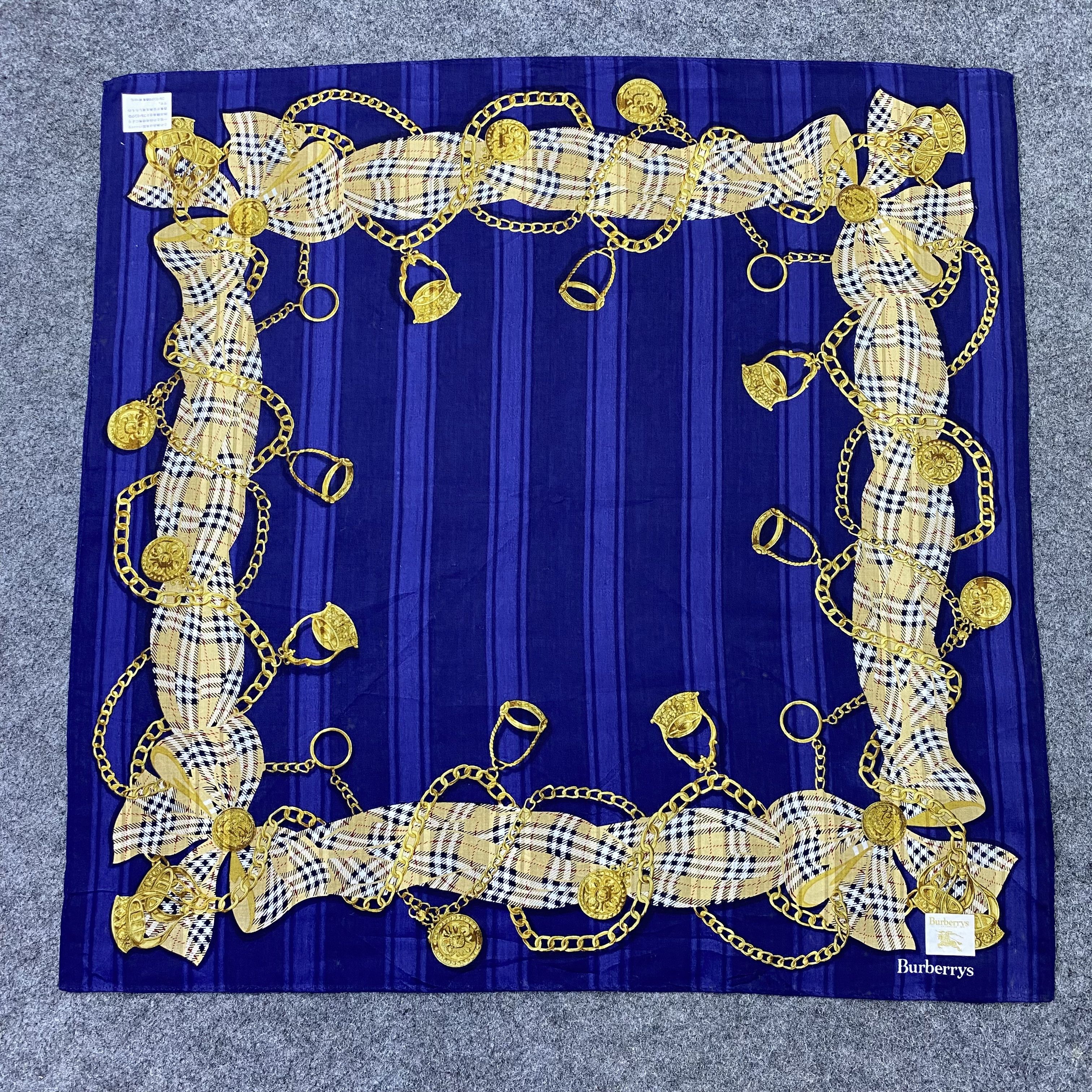 Burberry Burberrys Handkerchief Neckerchief Bandana-B1740 Size ONE SIZE - 3 Thumbnail
