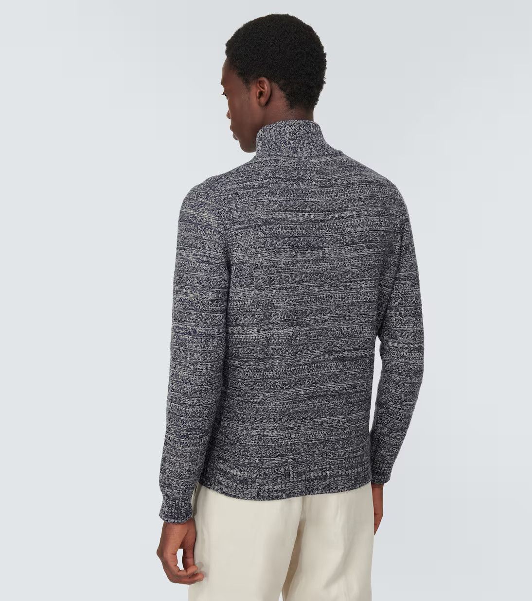 Loro Piana o1w1db10724 Lima Pullover Cashmere Sweater in Dark Grey Size US S / EU 44-46 / 1 - 4 Thumbnail