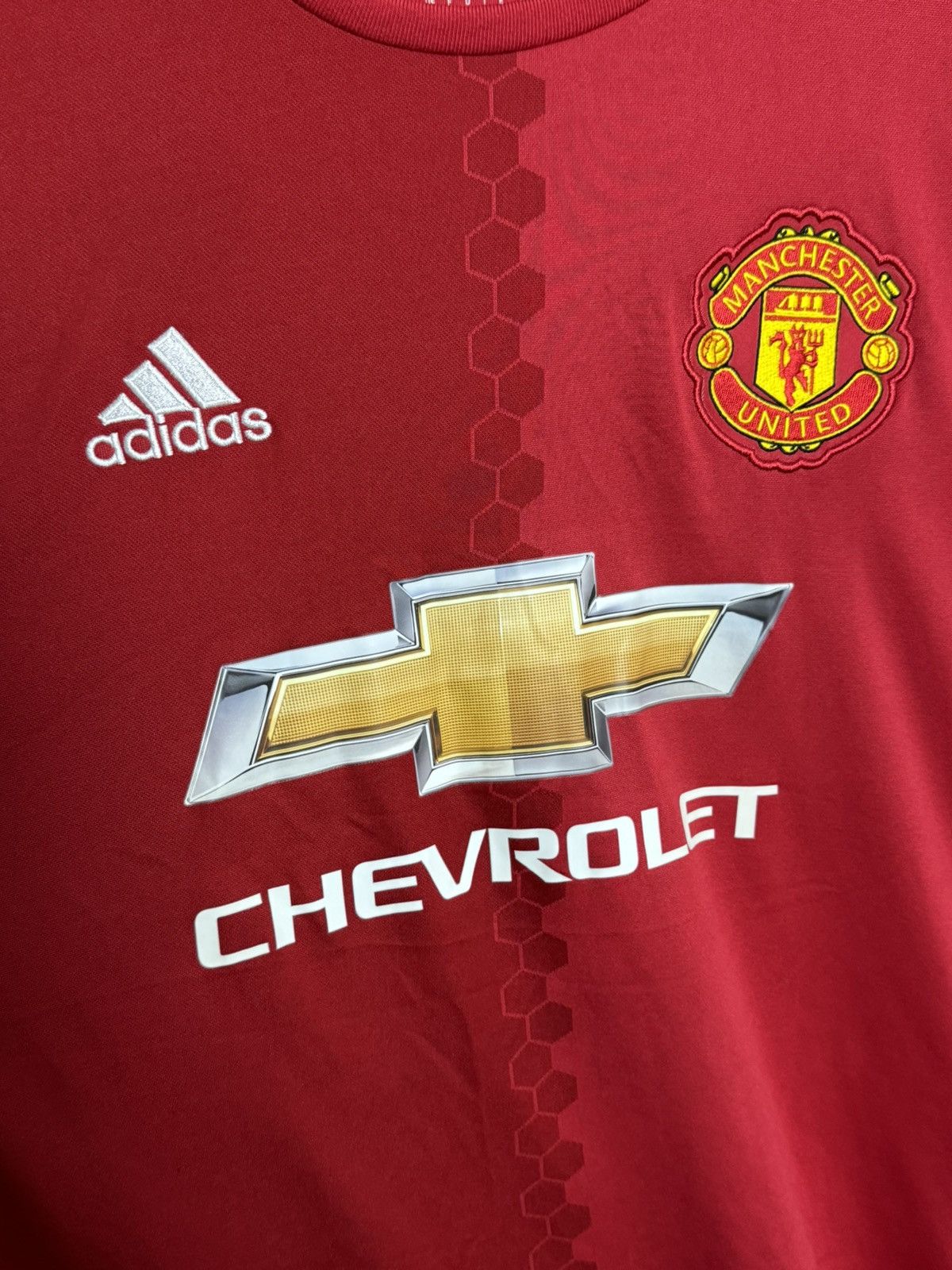 Adidas Manchester United 16/17 Home Pogba Football Jersey Size US L / EU 52-54 / 3 - 4 Thumbnail