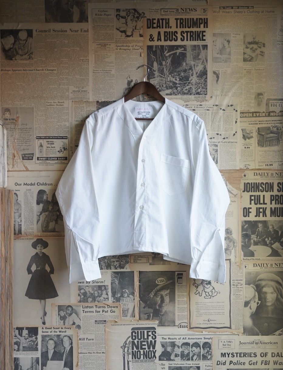 Vintage 1960s German Pullover Smock Deadstock Size US M / EU 48-50 / 2 - 2 Thumbnail