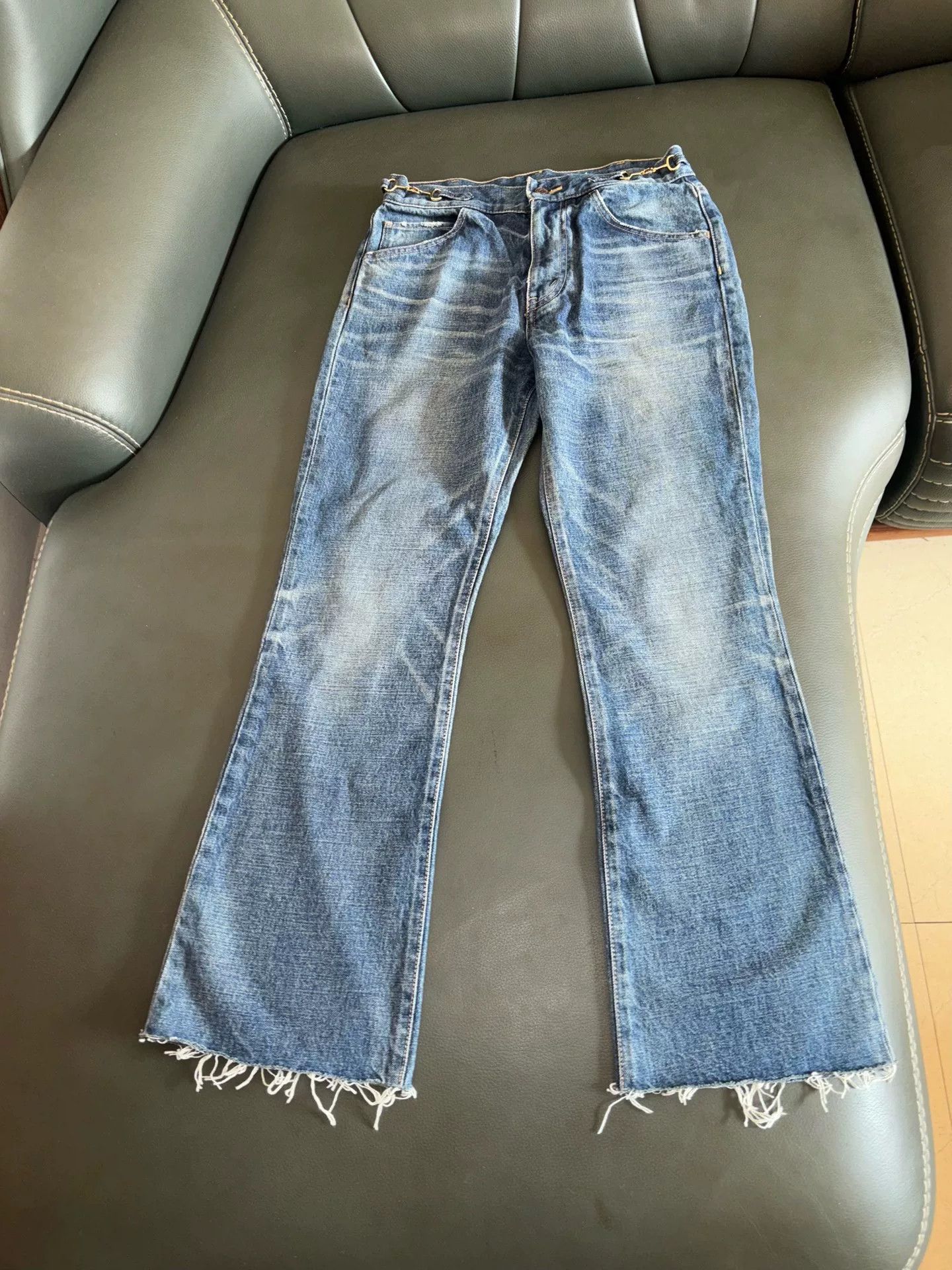 Celine celine 2021ss flares union wash jeans Size US 29 - 1 Thumbnail
