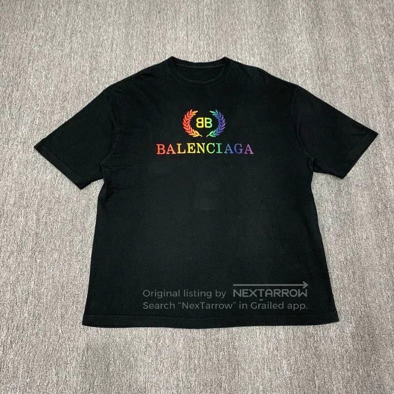 Balenciaga Balenciaga Rainbow Wheat Ear T-shirt. Size US M / EU 48-50 / 2 - 1 Thumbnail