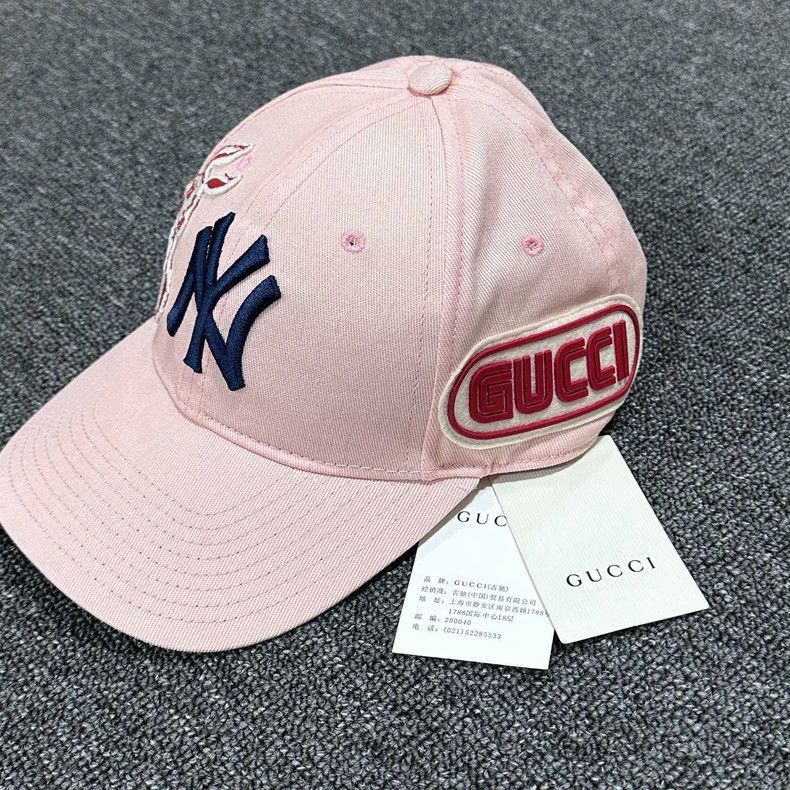 Gucci mlb x gucci pink baseball cap-2507 Size ONE SIZE - 2 Thumbnail