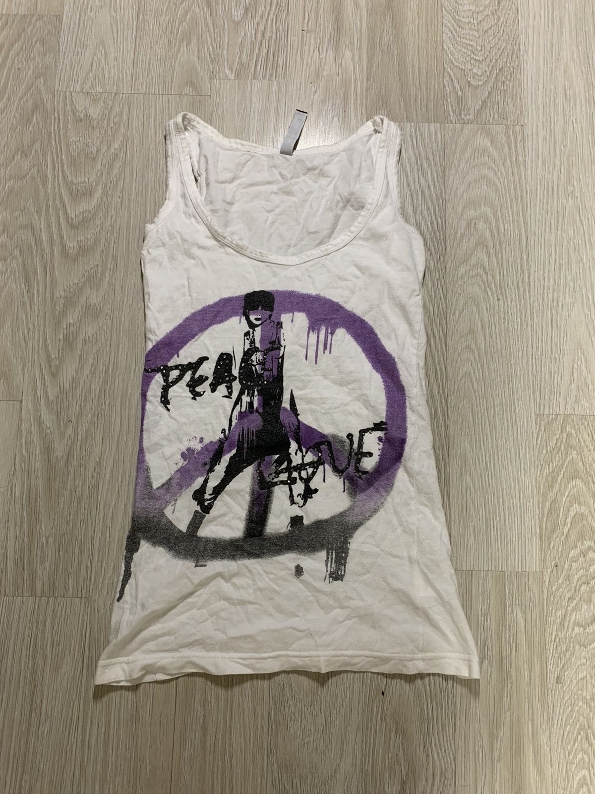 Le Grande Bleu (L.G.B.) × New Rock × Vintage Vintage tank top peace, punk, new rock, vintage, y2k style Size XS / US 0-2 / IT 36-38 - 1 Thumbnail