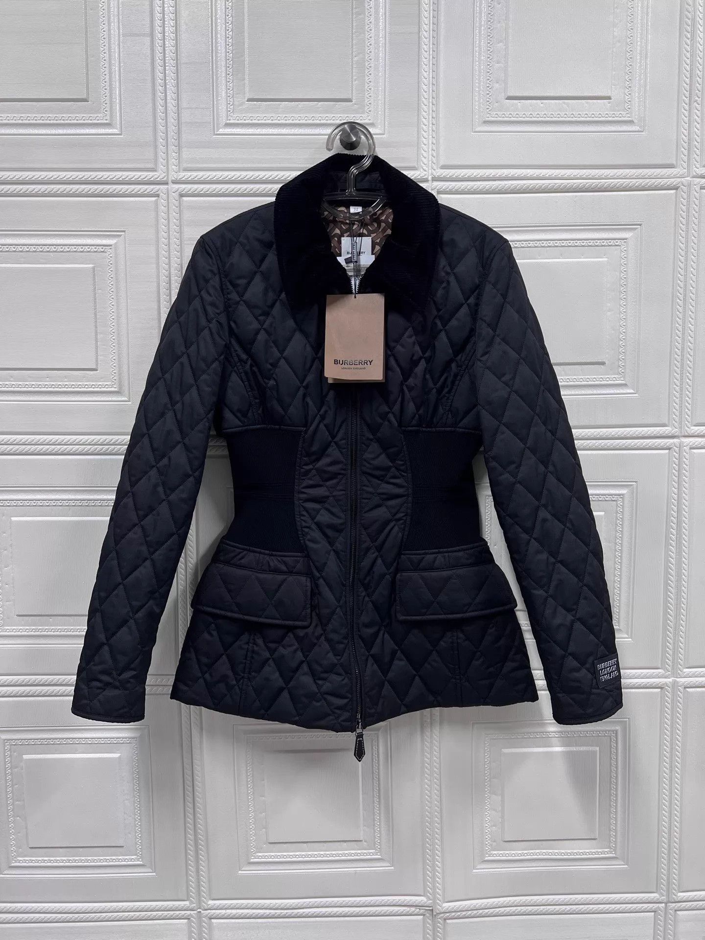 Burberry Burberry Black Nova Check Slim Cotton Jacket 40 D62703 Size M / US 6-8 / IT 42-44 - 1 Thumbnail