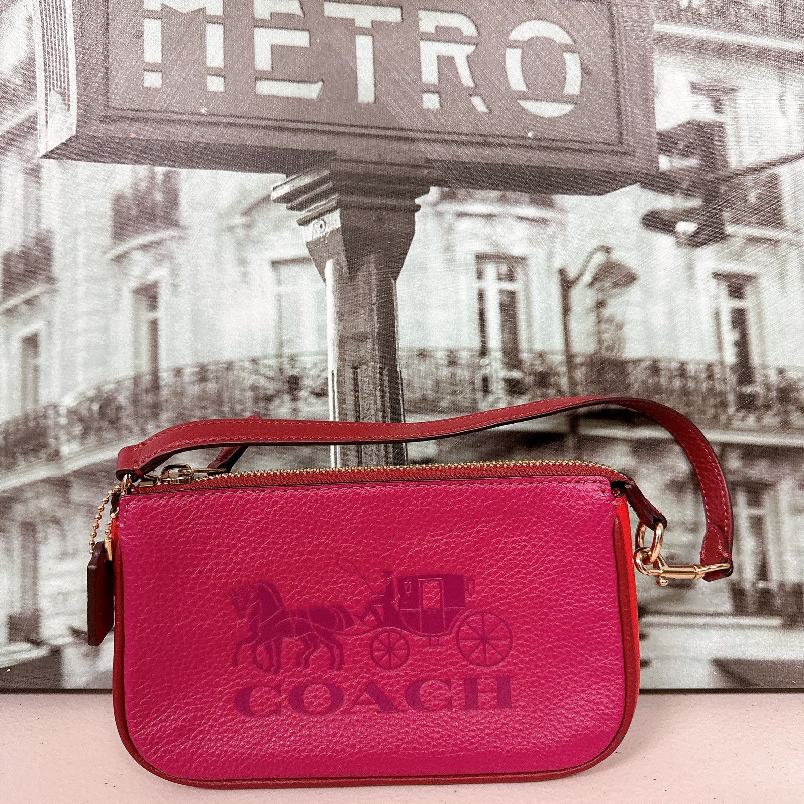 Coach C5579 Nolita 19 With Horse And Carriage Wristlet/Mini