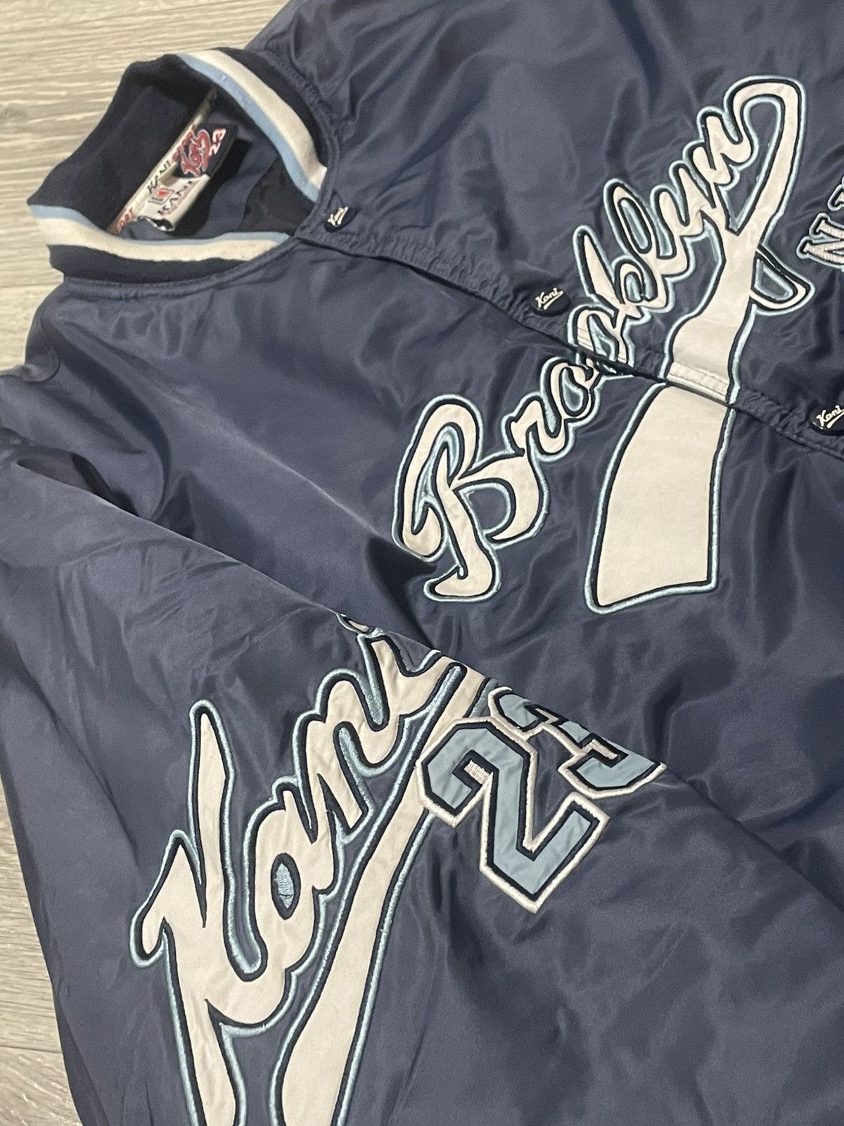 Karl Kani Vintage Karl Kani "Brooklyn 23" Varsity Bomber Jacket Size US XL / EU 56 / 4 - 3 Thumbnail