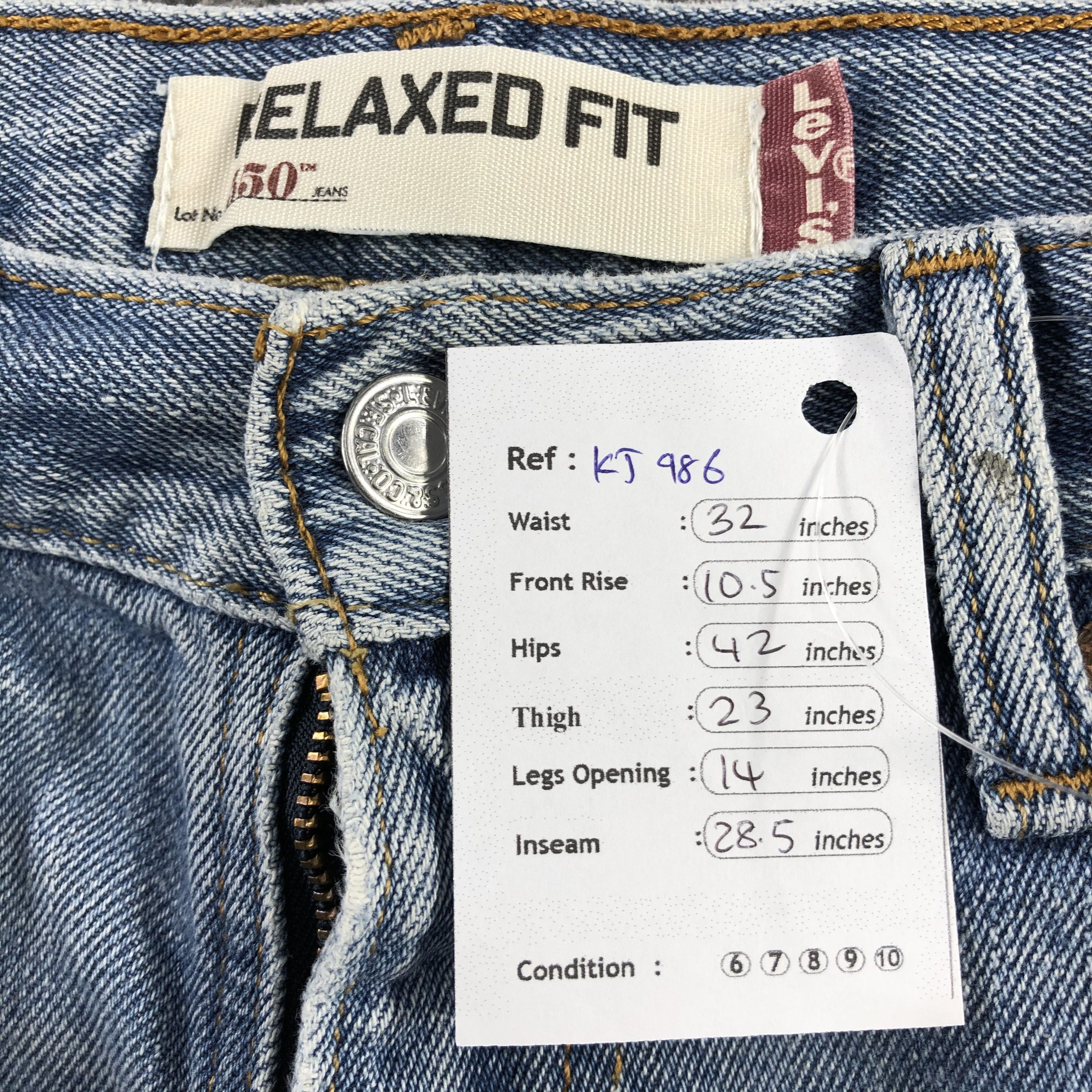 Levi's Vintage Levis 550 Jeans Relaxed Fit Denim KJ986 Size US 30 / EU 46 - 19 Thumbnail