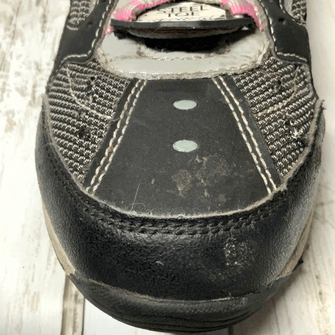 SKECHERS SKECHERS Women’s Steel Toe Memory Foam Work Sneakers Size 8 Gray Pink Multicolor Sneakers Womens 8 Size US 8 / IT 38 - 4 Thumbnail