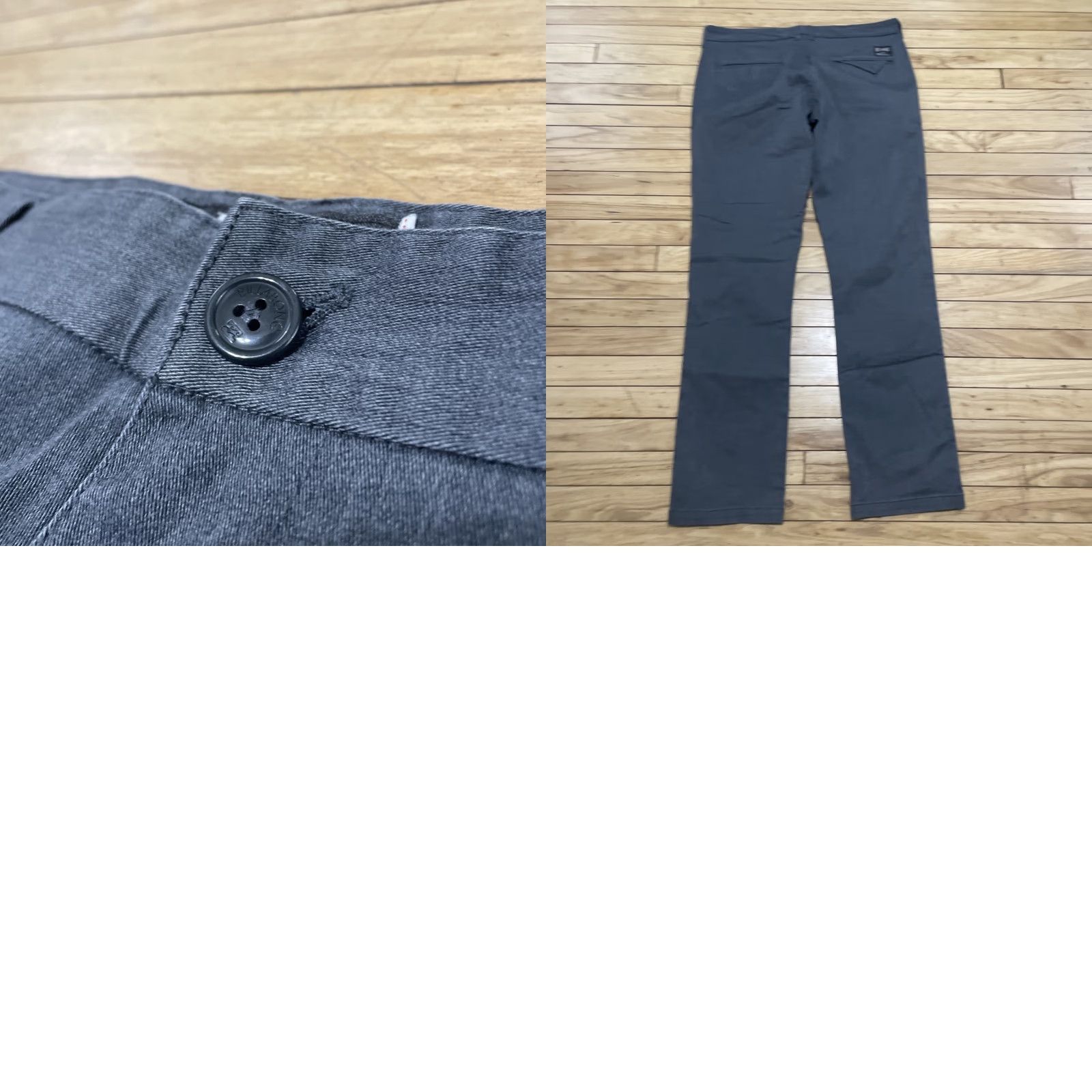 Billabong VINTAGE Billabong Y2k Straight Slim Chino Pants Men 36 Gray Beach Surf Skate Indie 90s College Band Beach Biker Mens Size US 36 / EU 52 - 11 Thumbnail