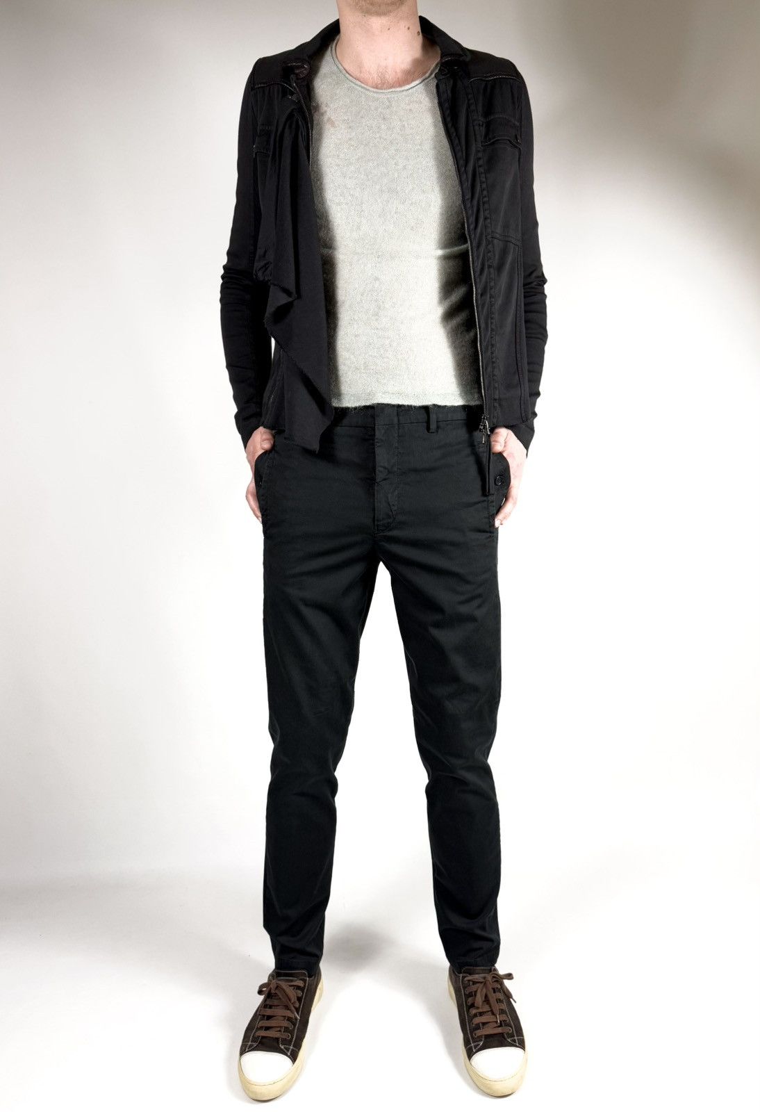 Marithe + Francois Girbaud Marithe Francois Girbaud Slim Fit Cotton Trousers Pants Size US 31 - 5 Thumbnail