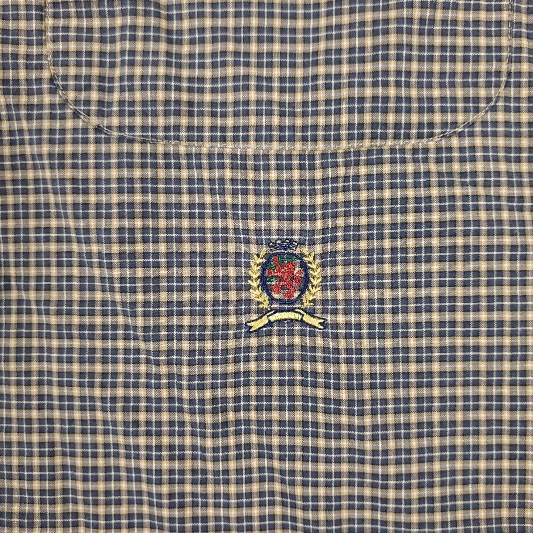 Tommy Hilfiger Tommy Hilfiger Shirt Mens XL Blue Beige Plaid Button-Up Long Sleeve Casual Business Formal 80s 90s Preppy Mens Size US XL / EU 56 / 4 - 2 Thumbnail