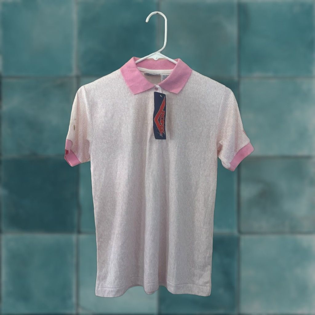 PONY VINTAGE PONY Polo Shirt Womens S Pink 80s NWT Deadstock Shirt Womens Pink 80s Vintage Size S / US 4 / IT 40 - 1 Thumbnail