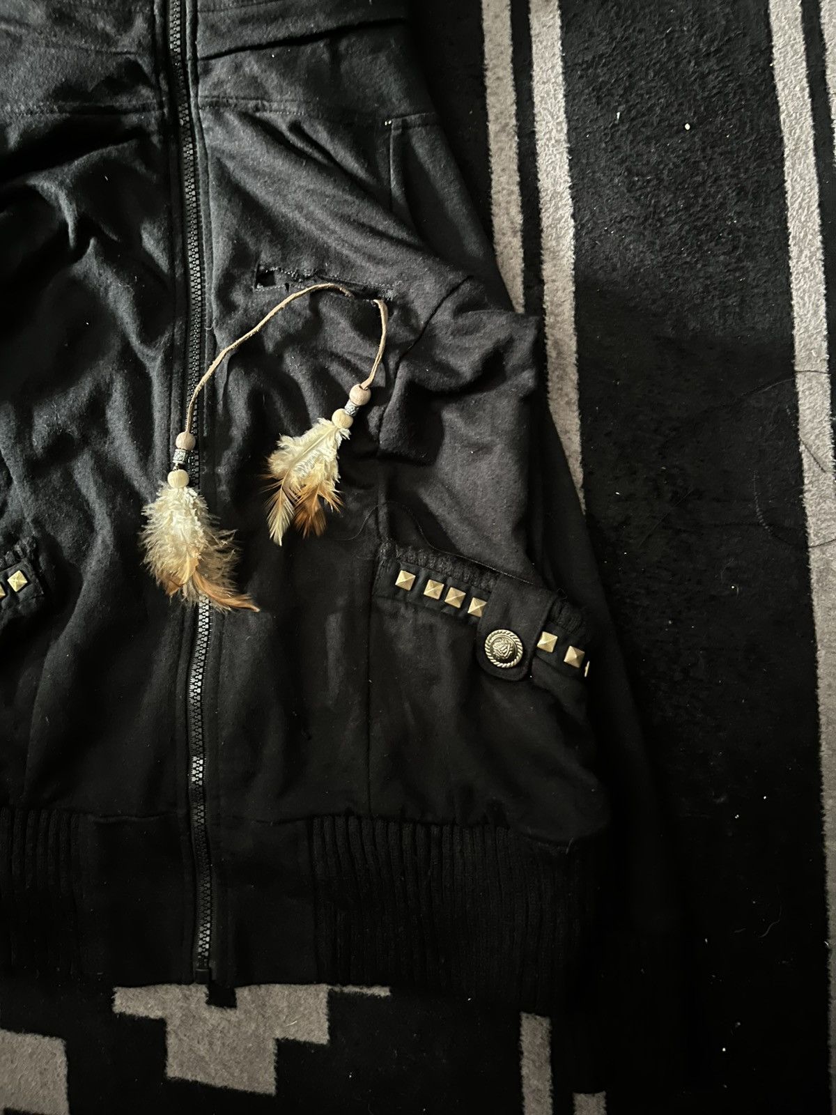 Le Grande Bleu (L.G.B.) 2000s Unknwn bono vkei studed jacket Size US S / EU 44-46 / 1 - 4 Thumbnail