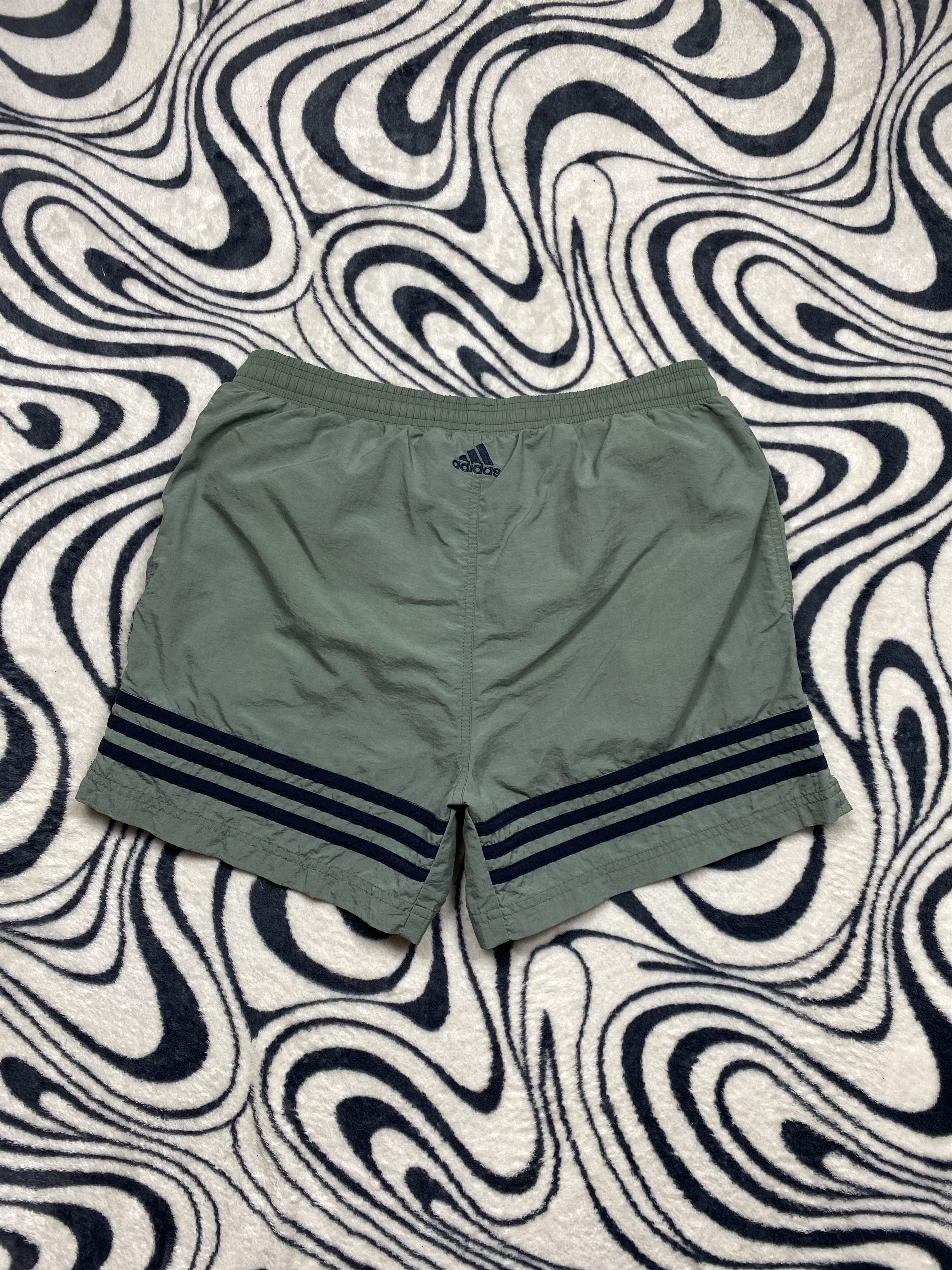 Adidas × Vintage Adidas 90s Vintage Mens Nylon Shorts Size US 32 / EU 48 - 6 Thumbnail