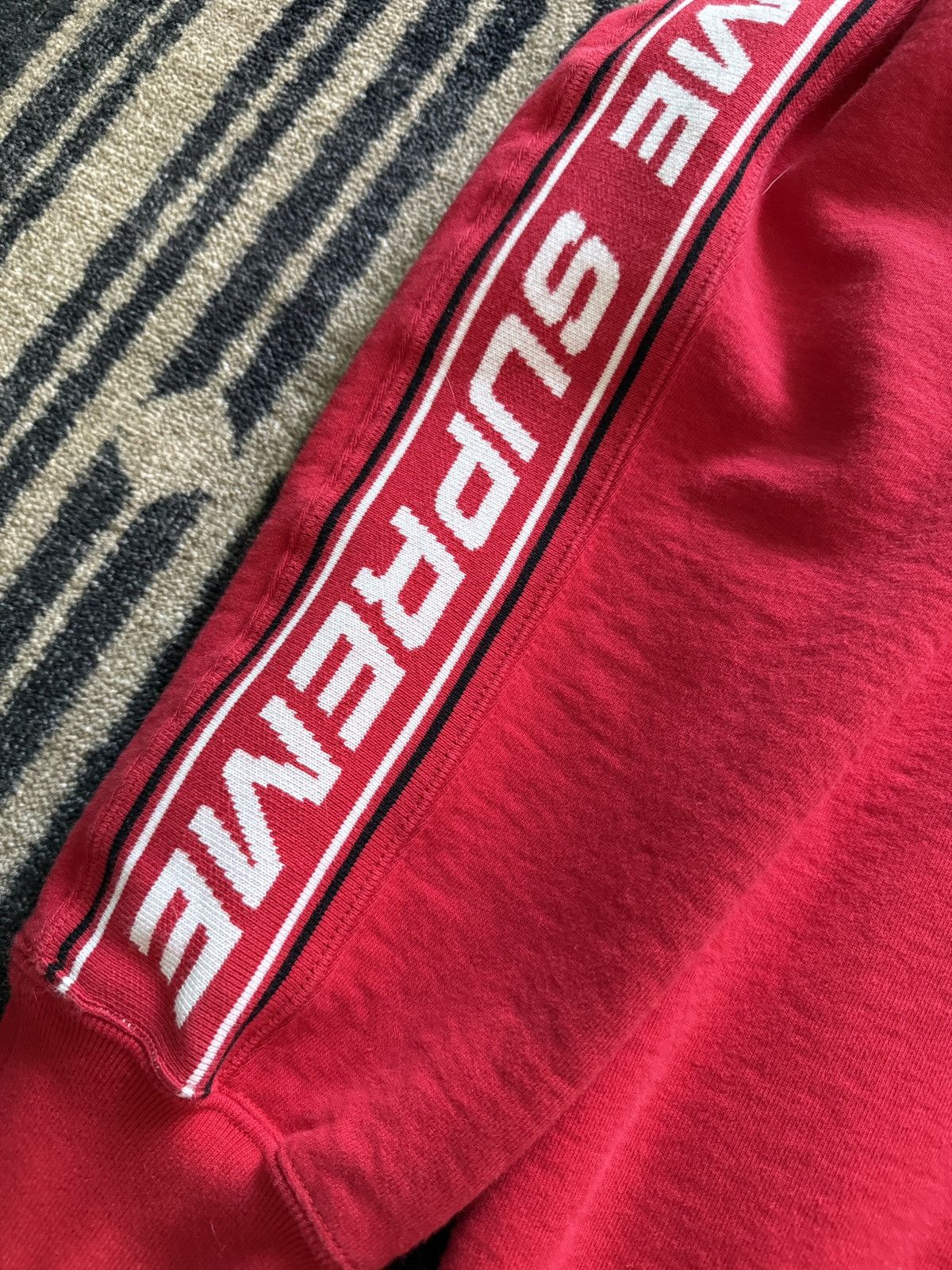 Supreme SUPREME FW19 - TEXT RIB HOODIE, SIZE LARGE Size US L / EU 52-54 / 3 - 6 Thumbnail
