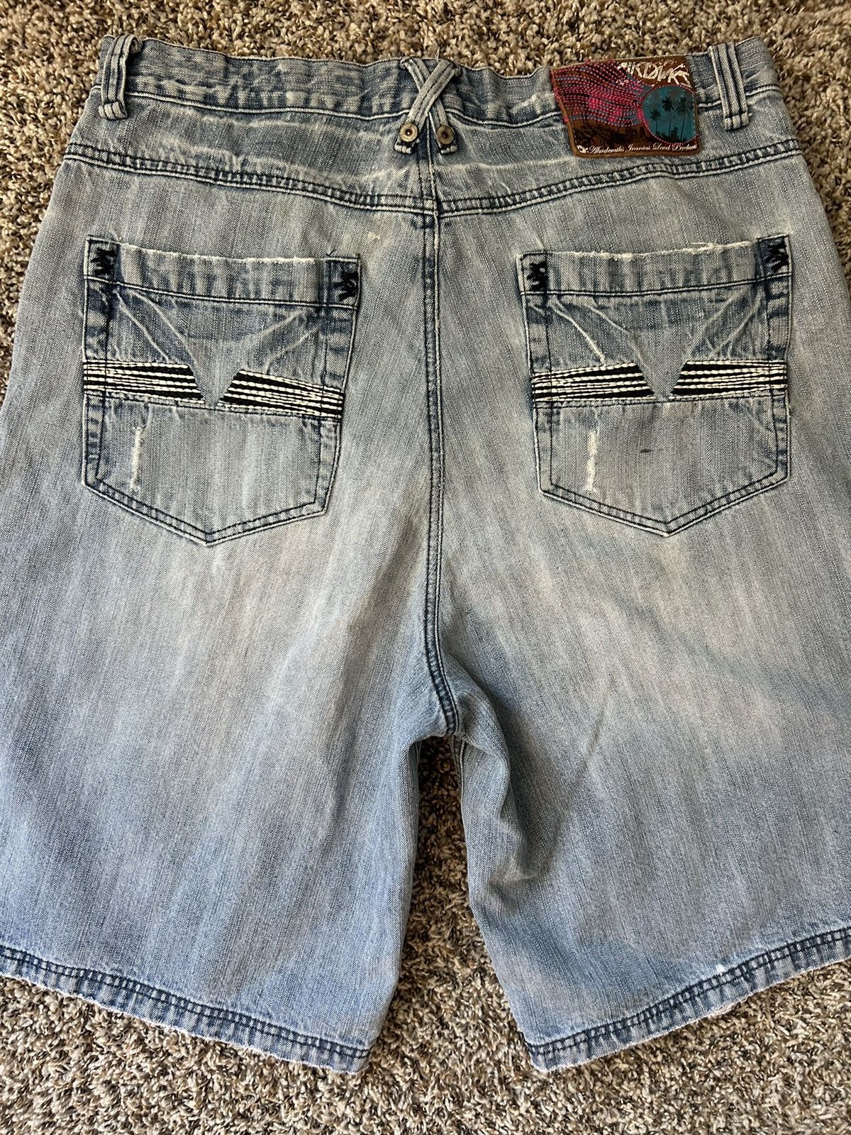 Akademiks × If Six Was Nine Vntg Streetwear Akadmk Jorts Size US 36 / EU 52 - 3 Thumbnail